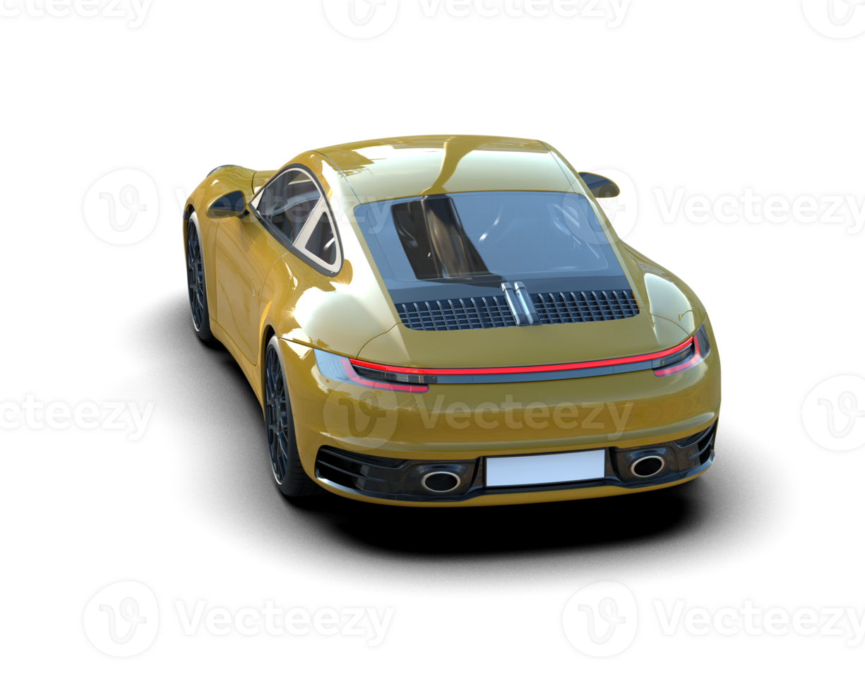 Realistic sport car isolated on background. 3d rendering - illustration png