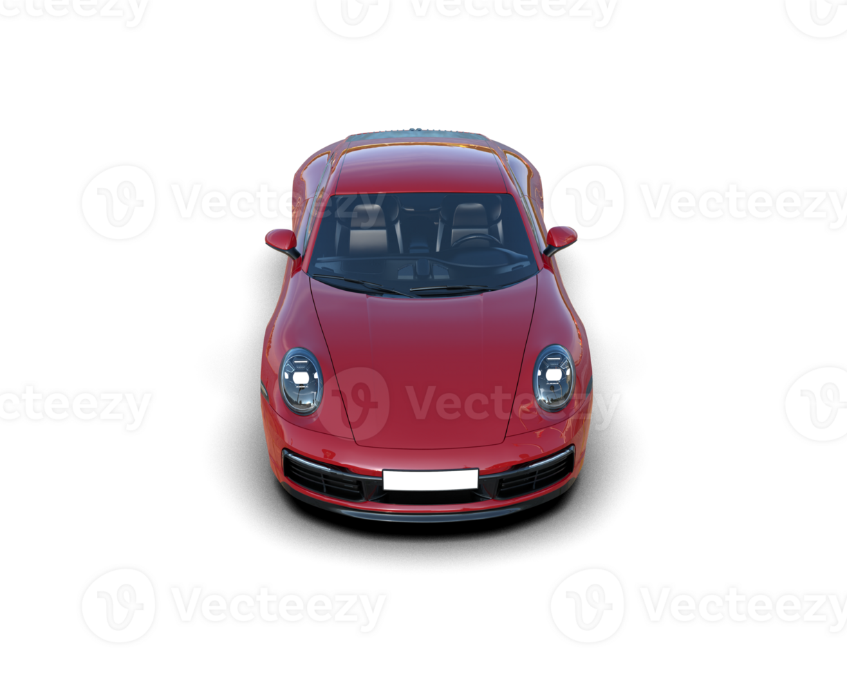 Realistic sport car isolated on background. 3d rendering - illustration png