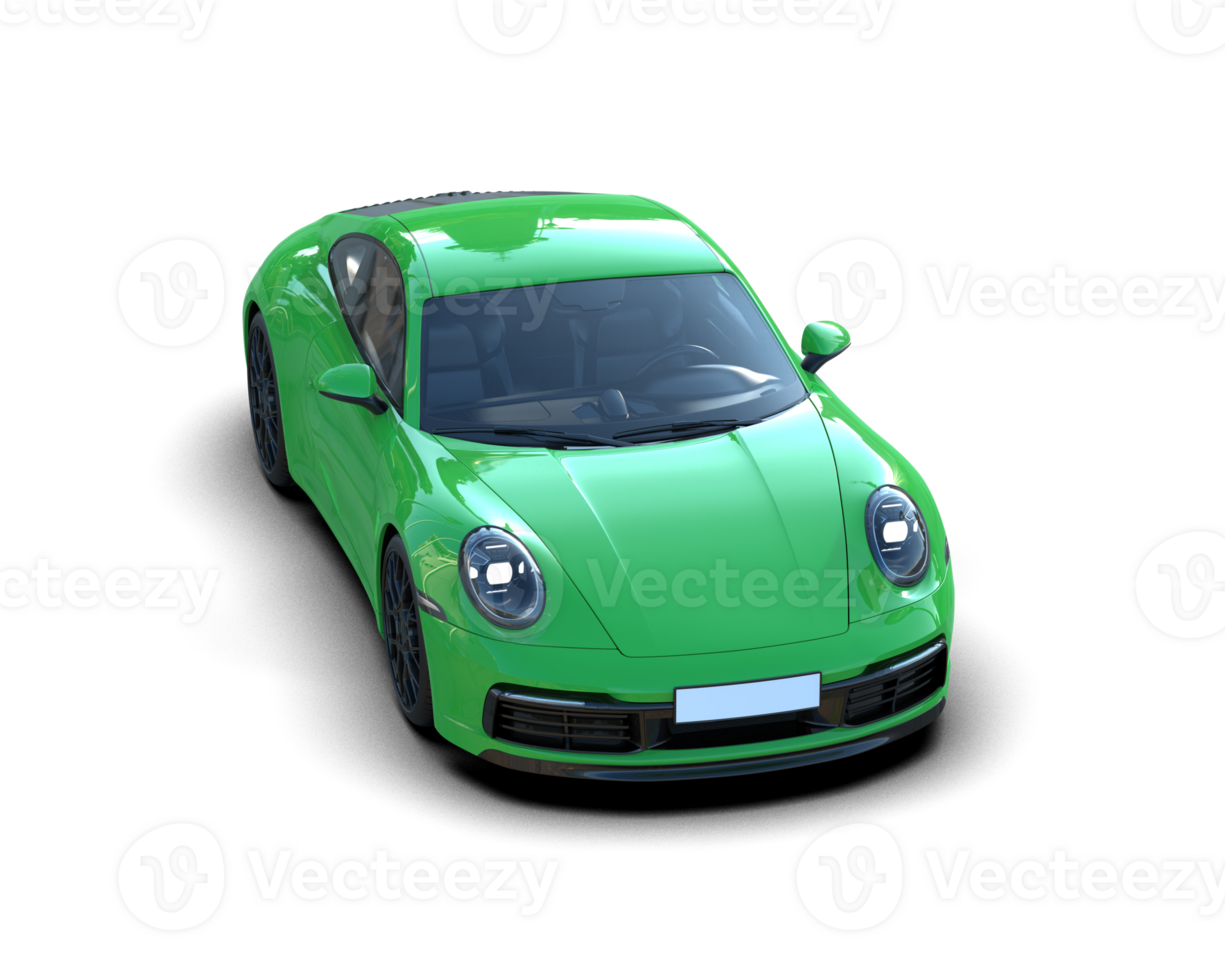 Realistic sport car isolated on background. 3d rendering - illustration png