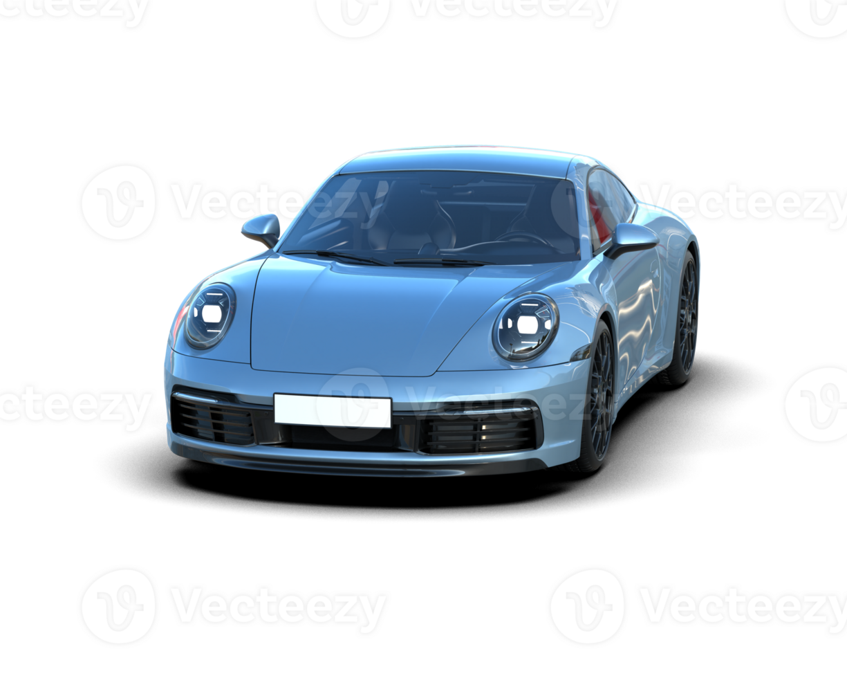 Realistic sport car isolated on background. 3d rendering - illustration png
