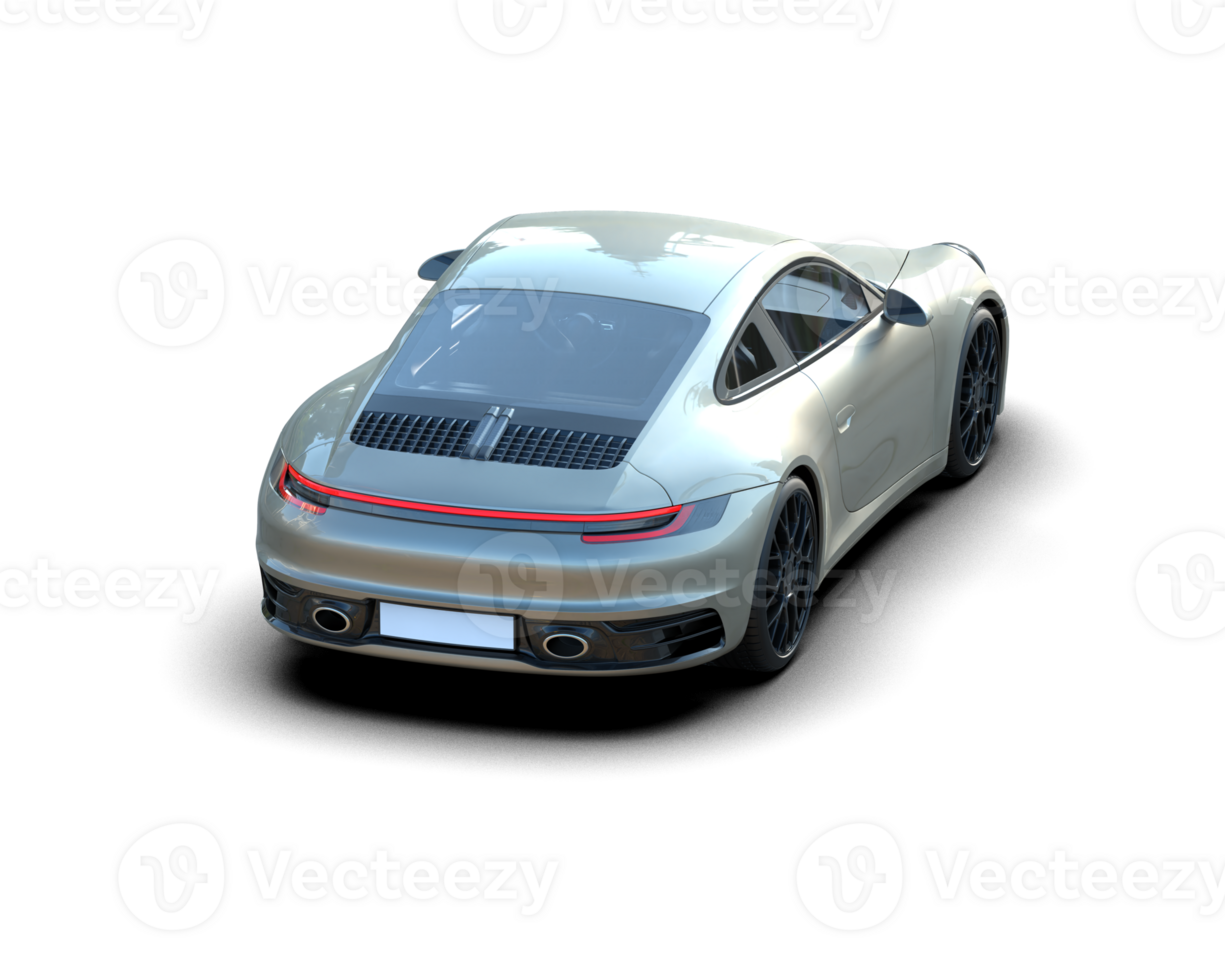 Realistic sport car isolated on background. 3d rendering - illustration png