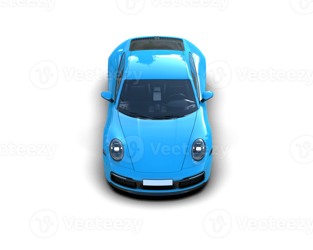 Realistic sport car isolated on background. 3d rendering - illustration png