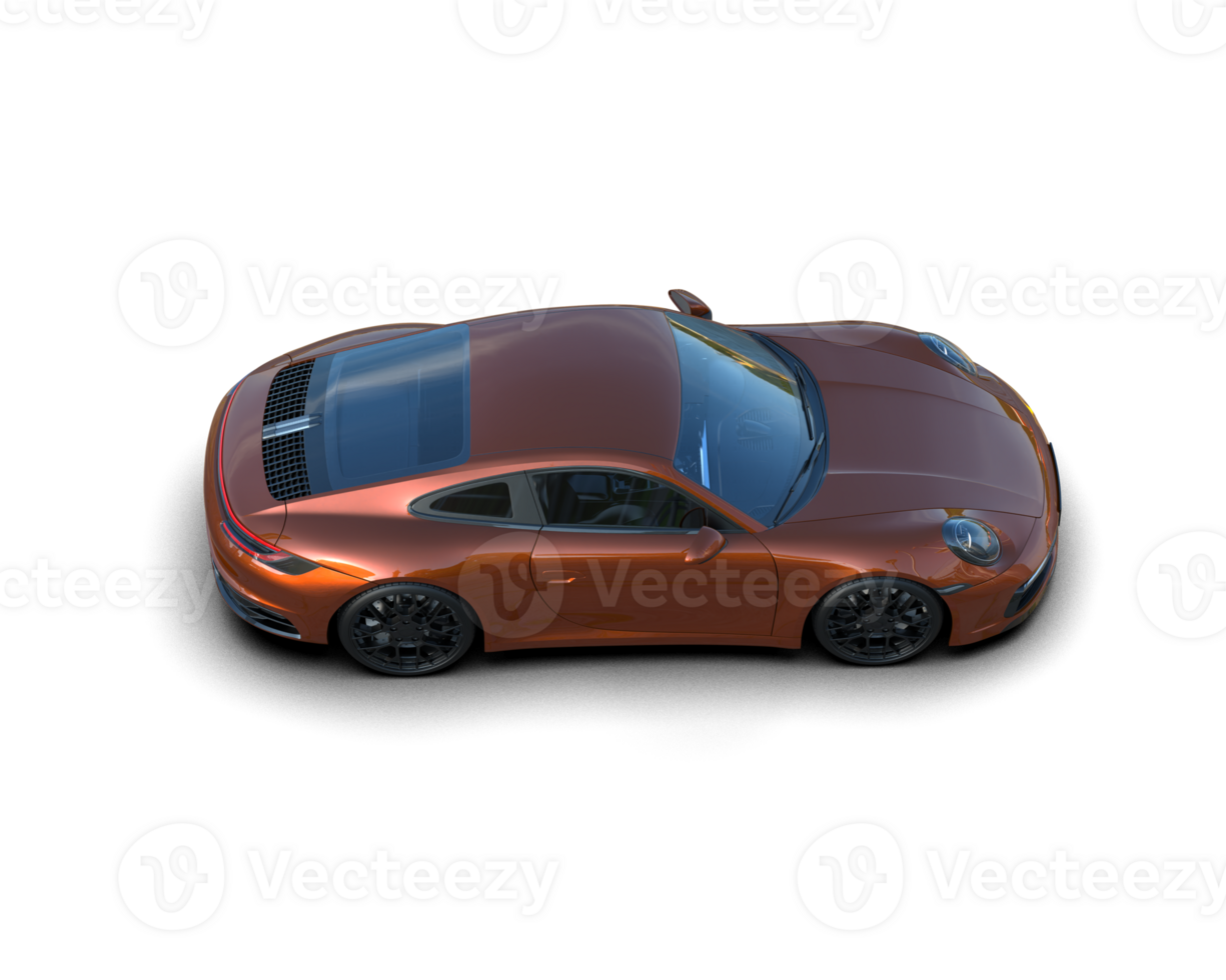 Realistic sport car isolated on background. 3d rendering - illustration png