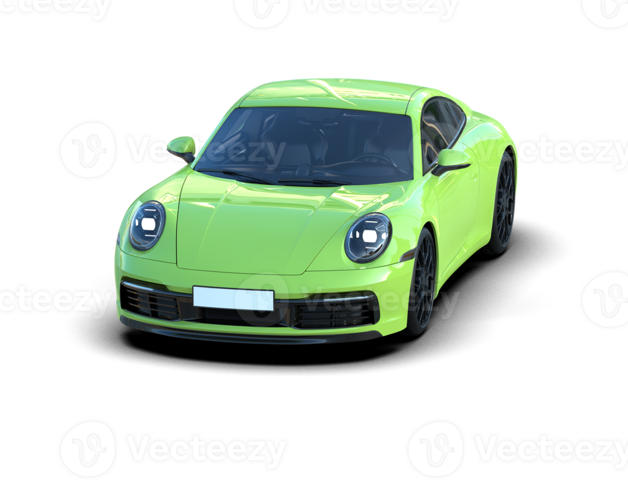 Realistic sport car isolated on background. 3d rendering - illustration png