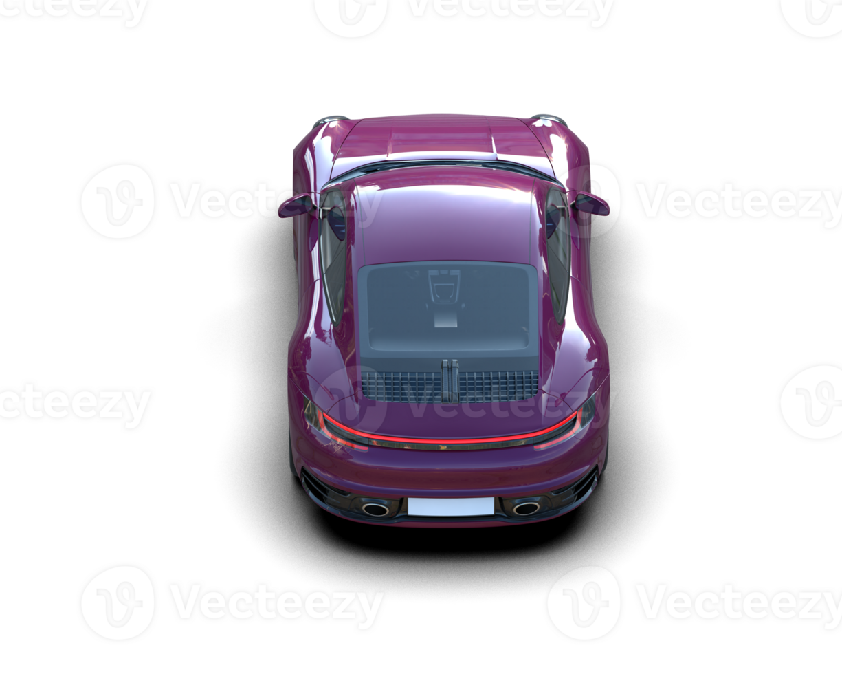 Realistic sport car isolated on background. 3d rendering - illustration png