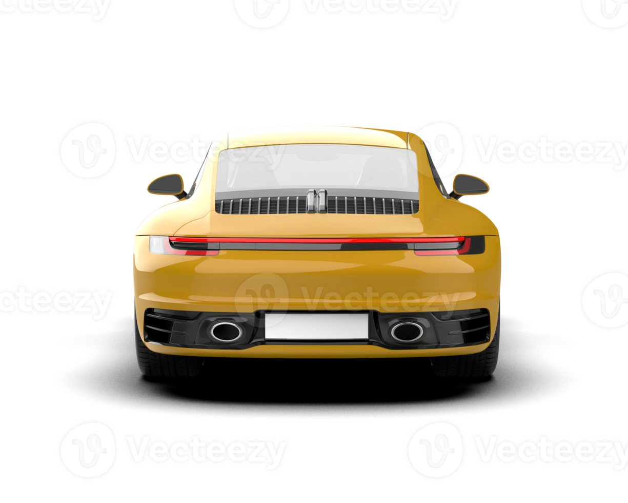 Realistic sport car isolated on background. 3d rendering - illustration png