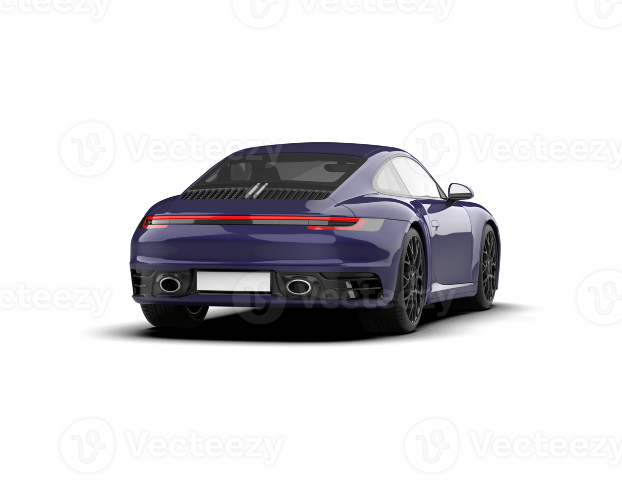 Realistic sport car isolated on background. 3d rendering - illustration png