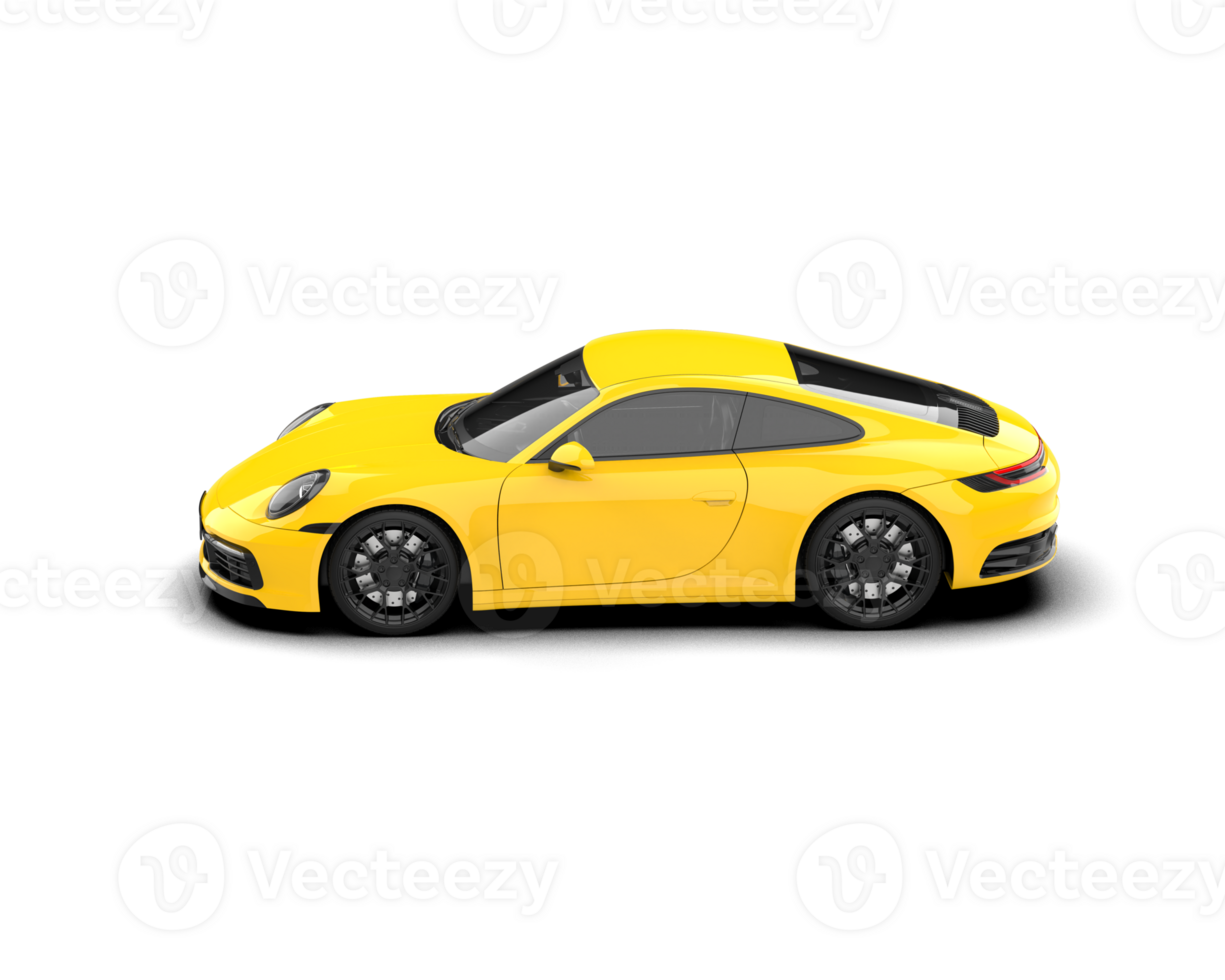 Realistic sport car isolated on background. 3d rendering - illustration png