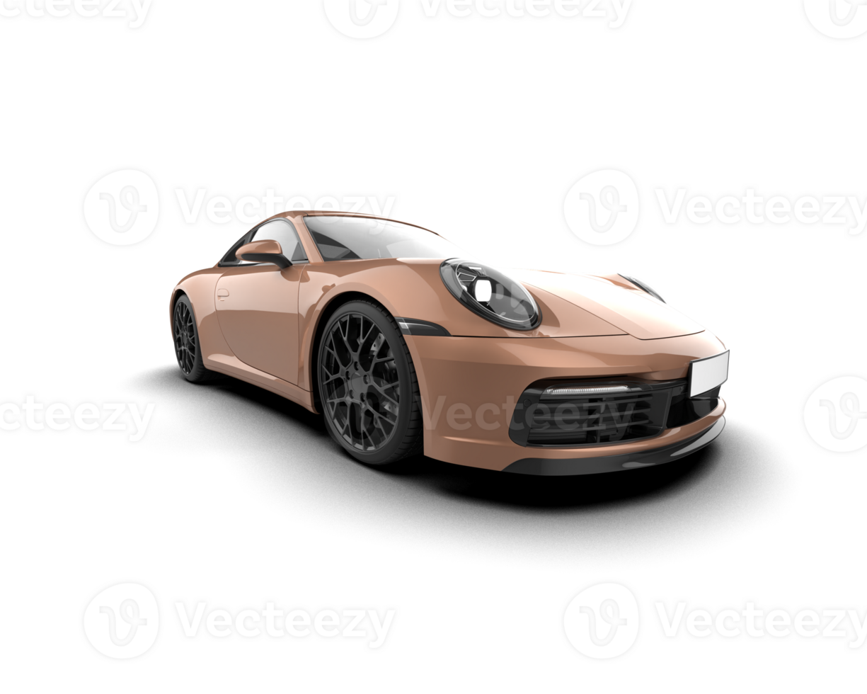 Realistic sport car isolated on background. 3d rendering - illustration png