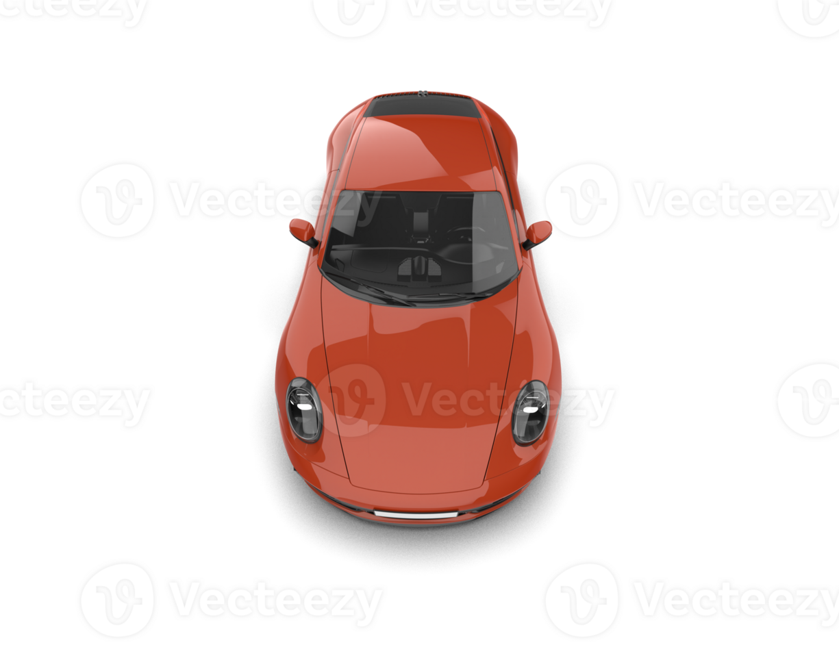 Realistic sport car isolated on background. 3d rendering - illustration png