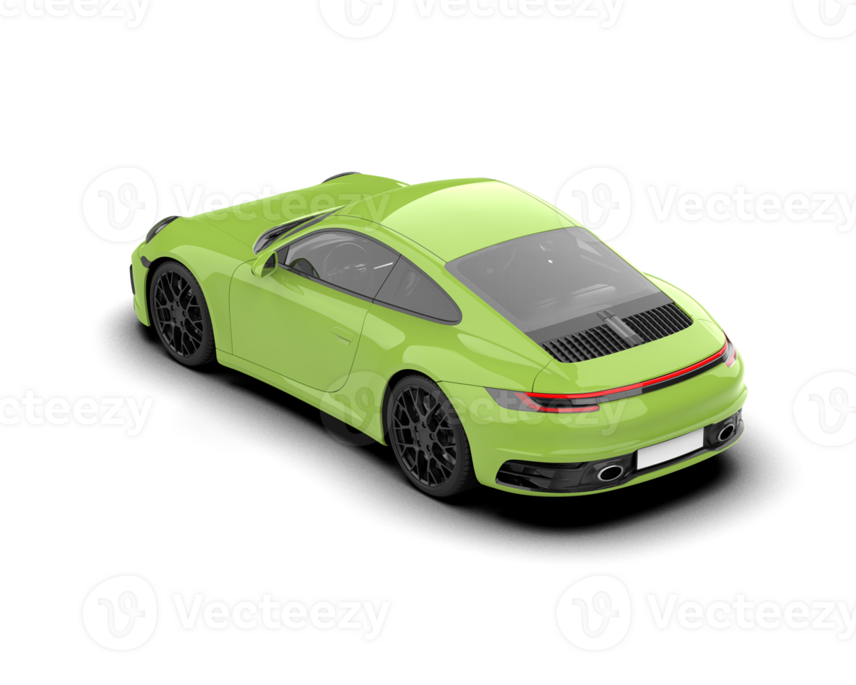 Realistic sport car isolated on background. 3d rendering - illustration png