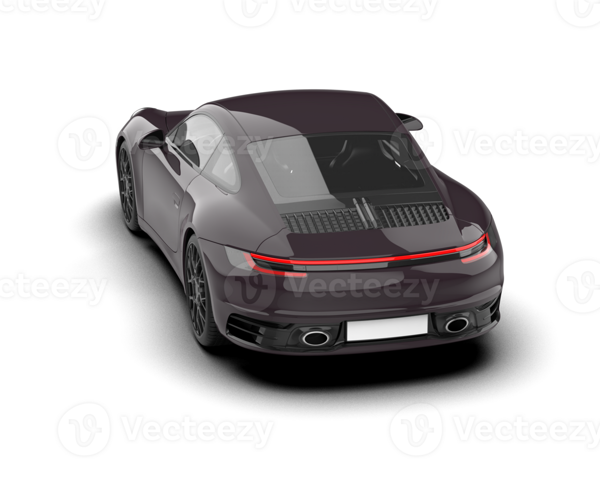 Realistic sport car isolated on background. 3d rendering - illustration png