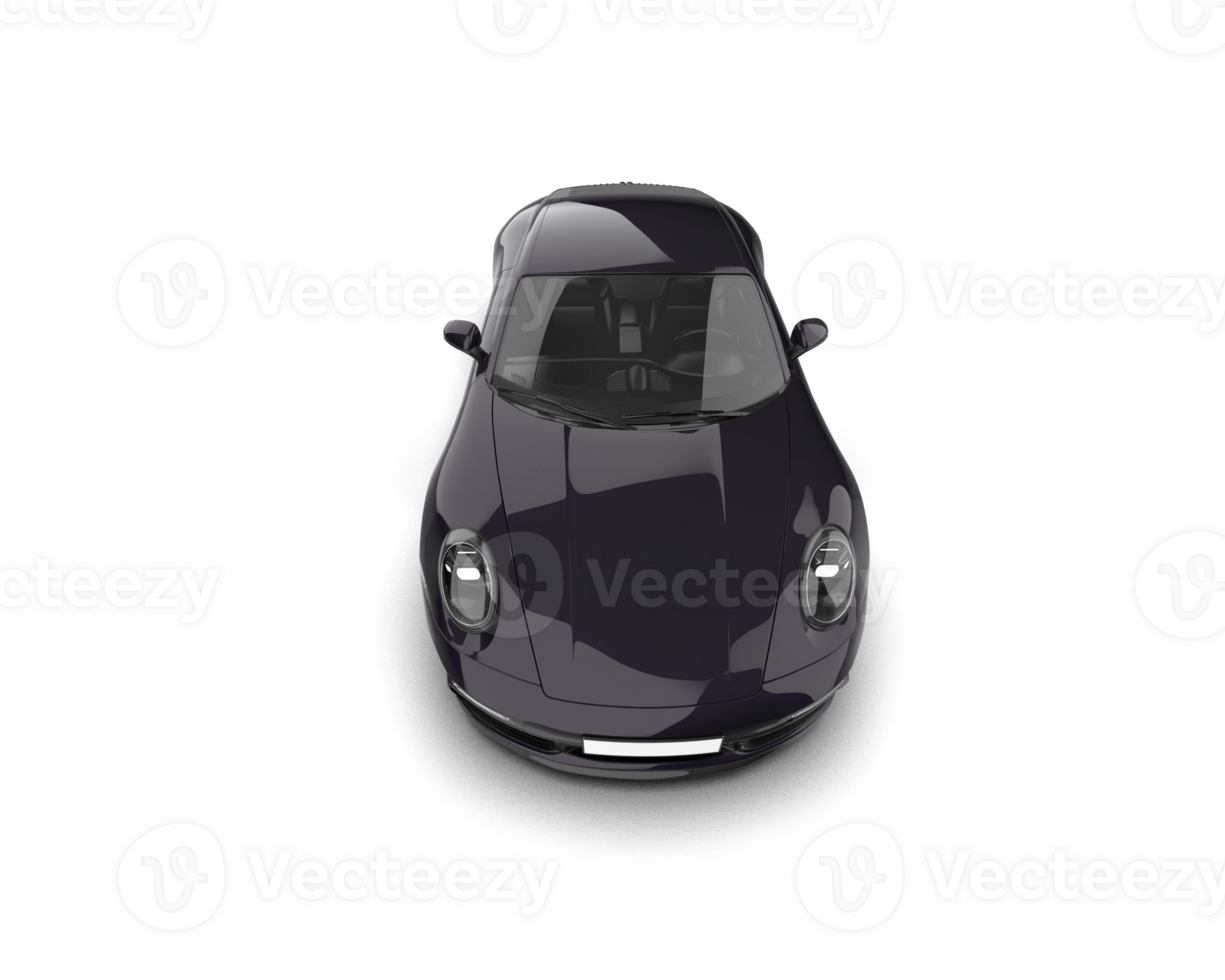 Realistic sport car isolated on background. 3d rendering - illustration png