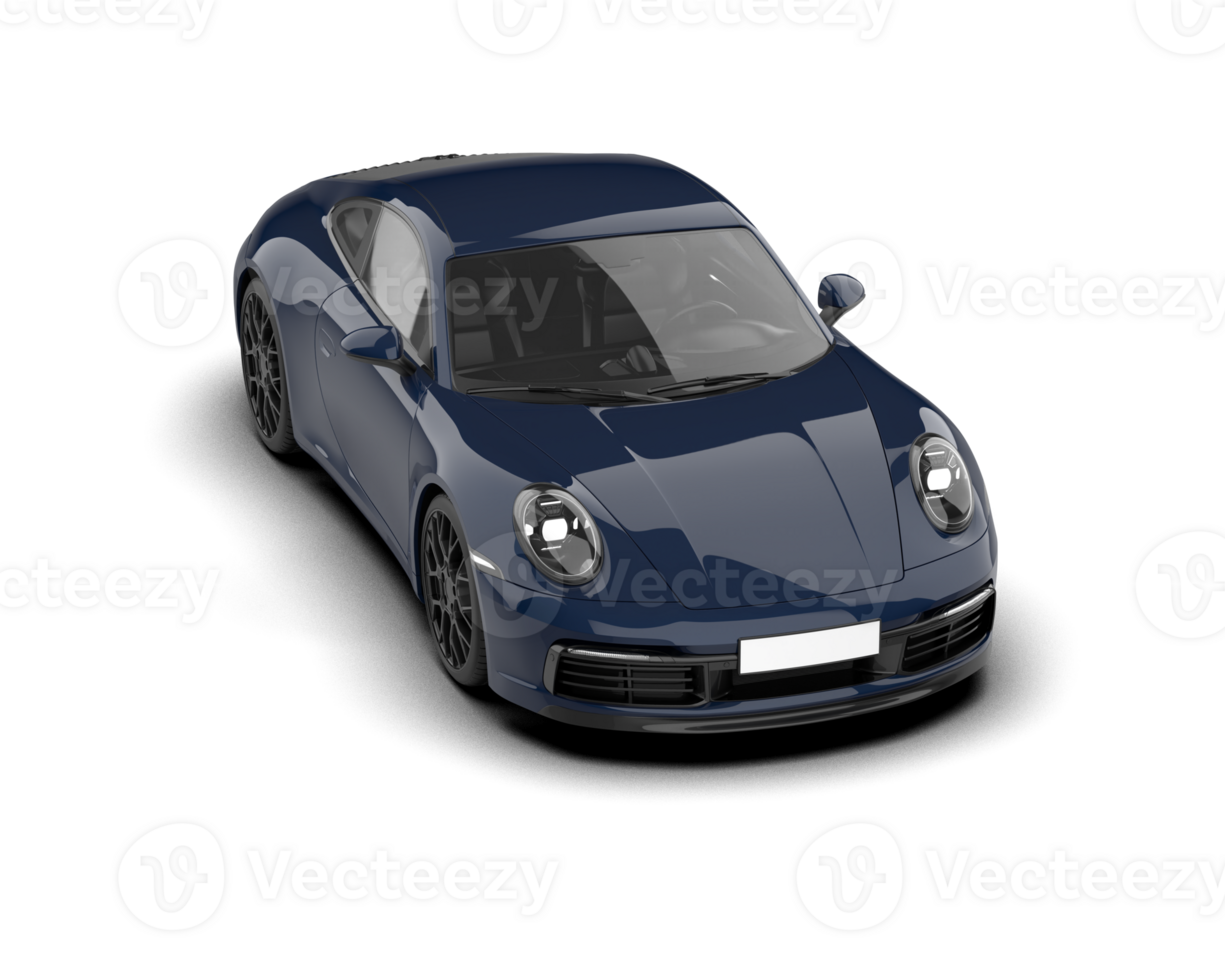 Realistic sport car isolated on background. 3d rendering - illustration png