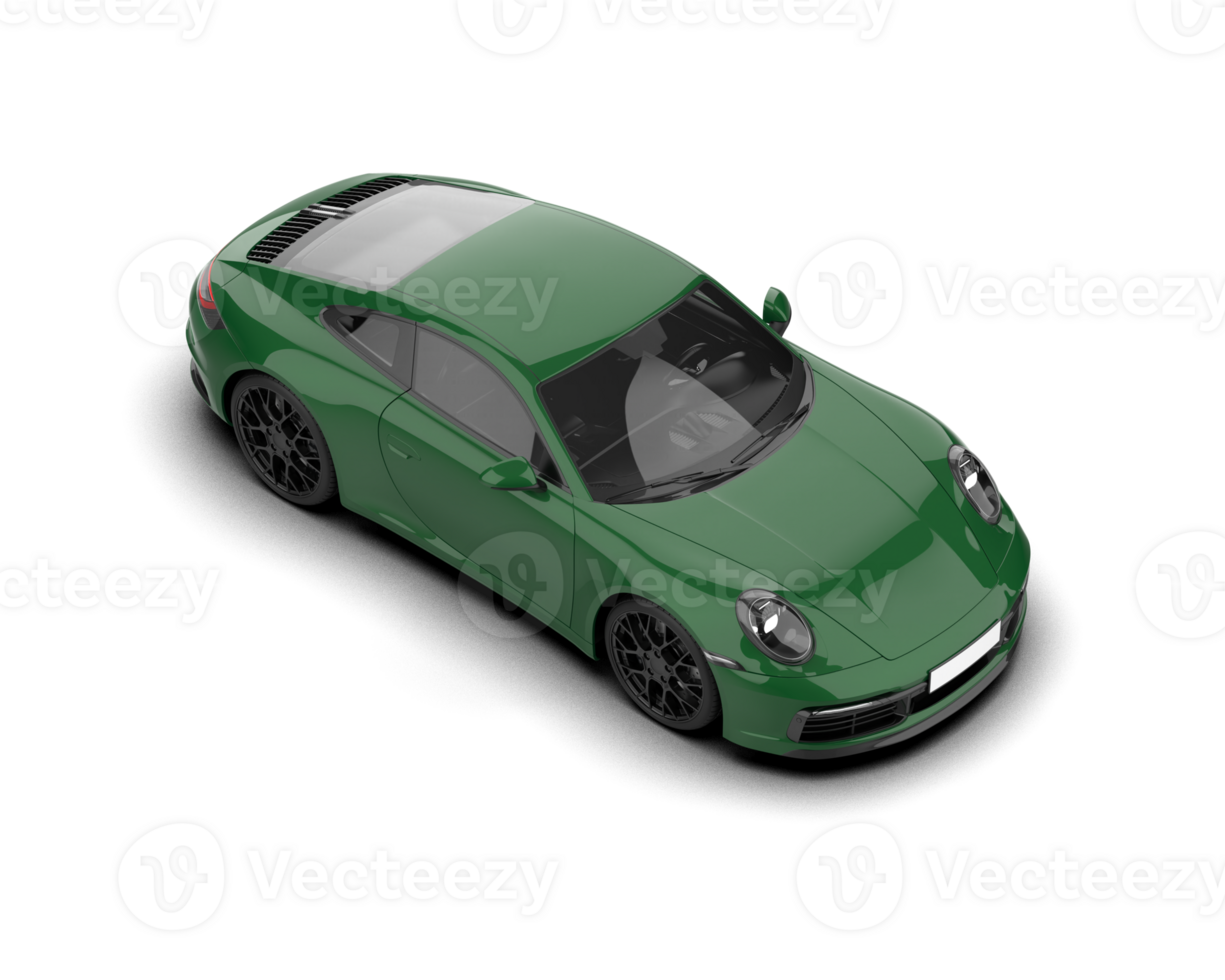 Realistic sport car isolated on background. 3d rendering - illustration png