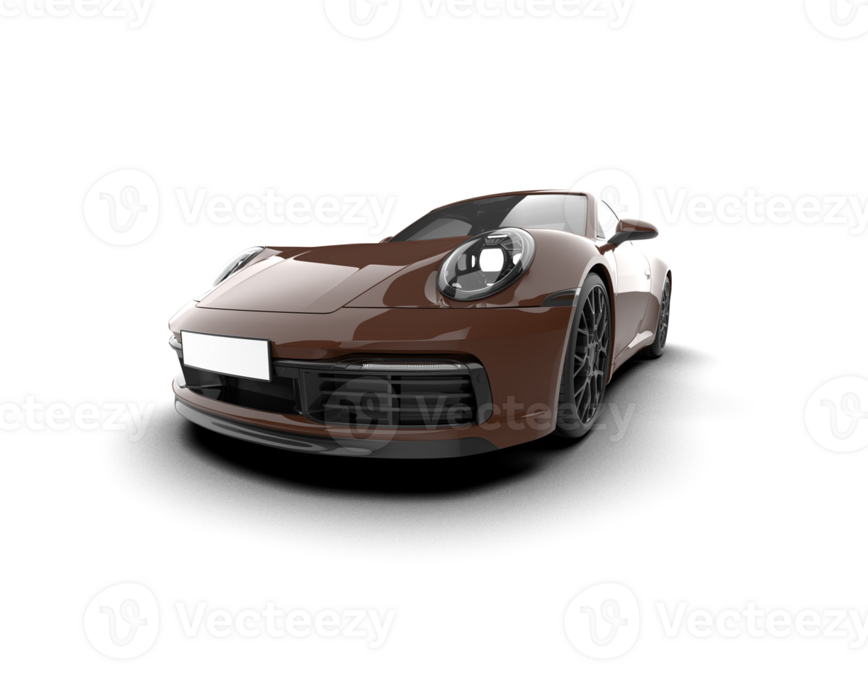Realistic sport car isolated on background. 3d rendering - illustration png
