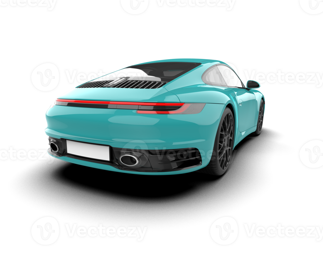 Realistic sport car isolated on background. 3d rendering - illustration png