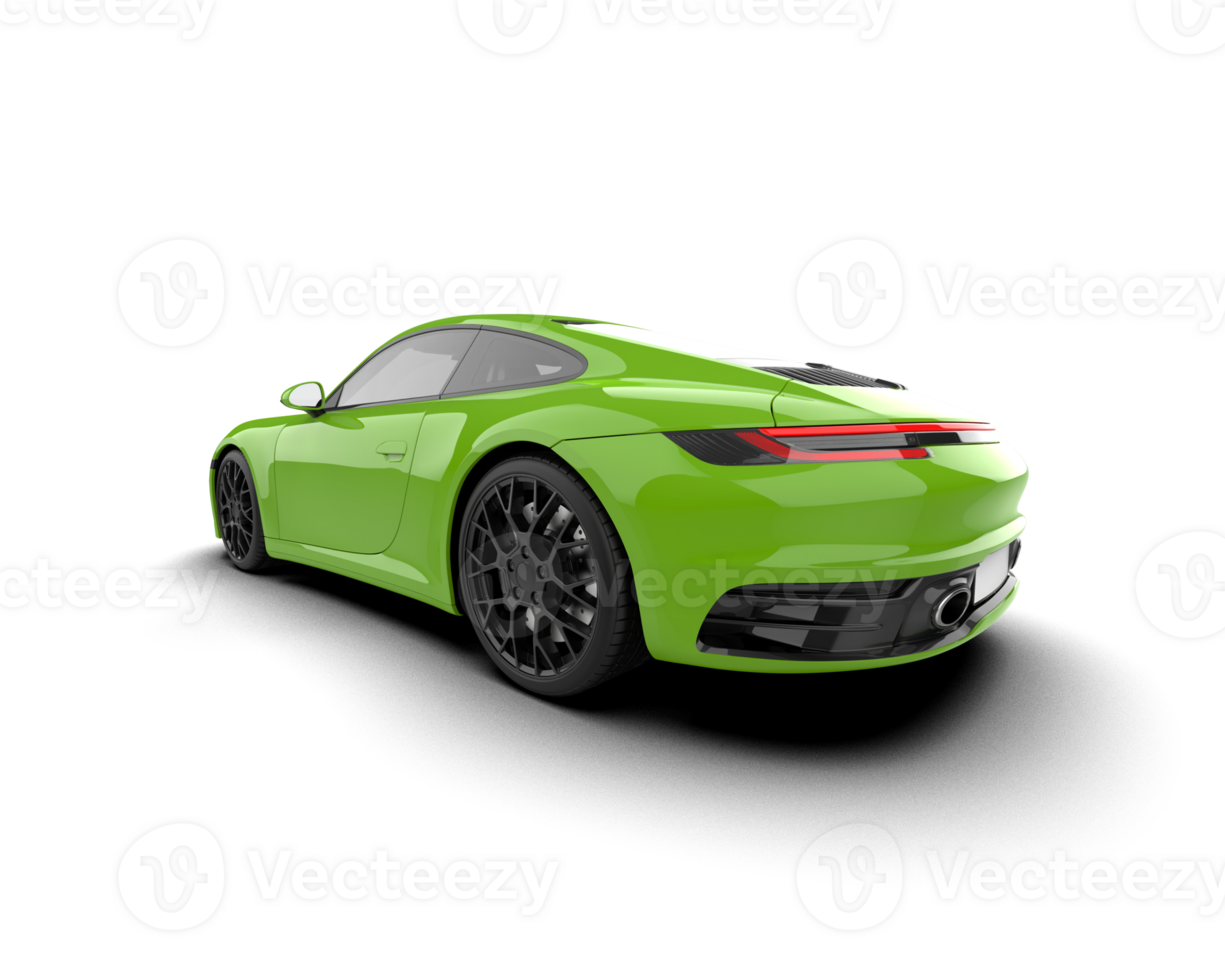 Realistic sport car isolated on background. 3d rendering - illustration png