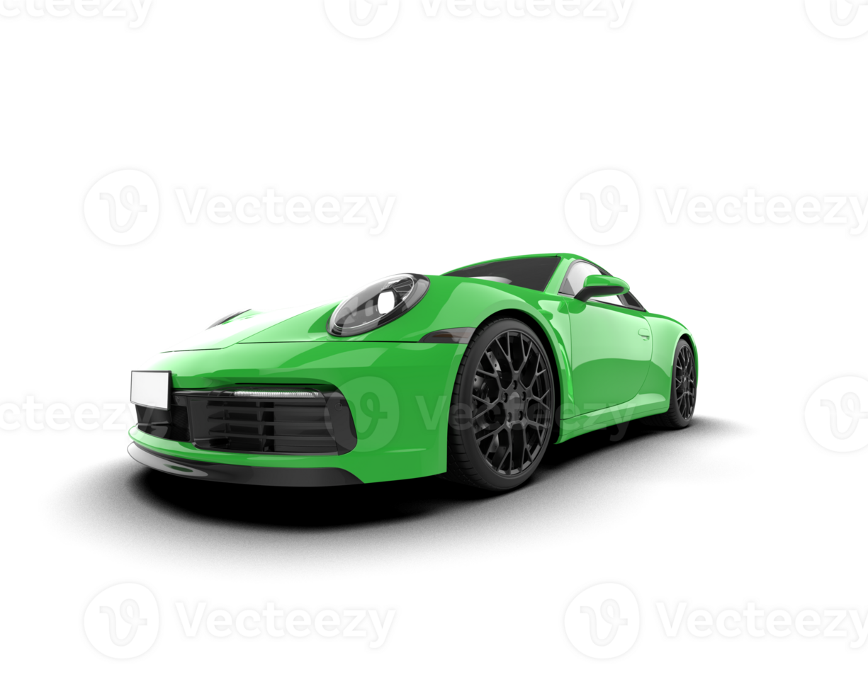 Realistic sport car isolated on background. 3d rendering - illustration png