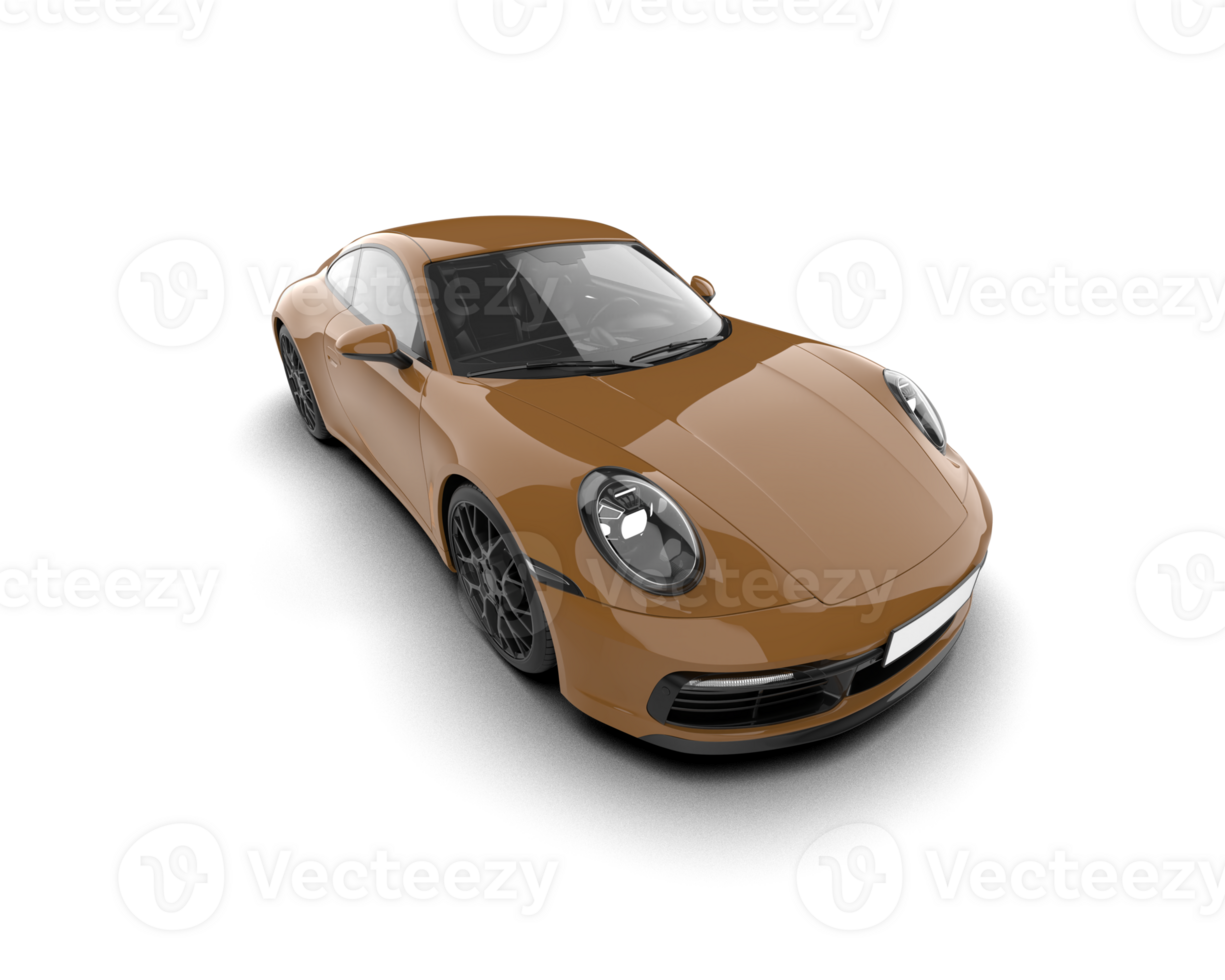 Realistic sport car isolated on background. 3d rendering - illustration png
