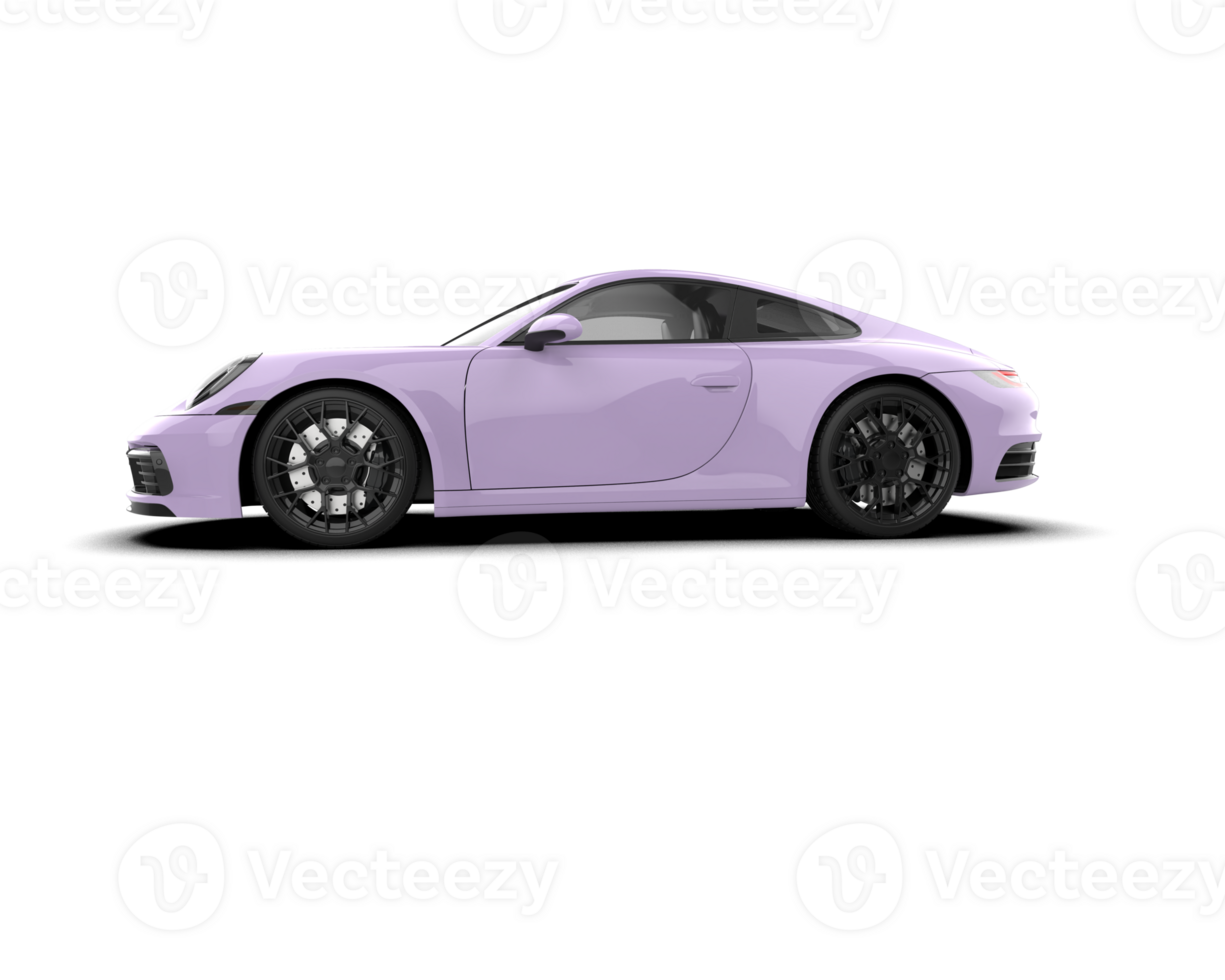 Realistic sport car isolated on background. 3d rendering - illustration png