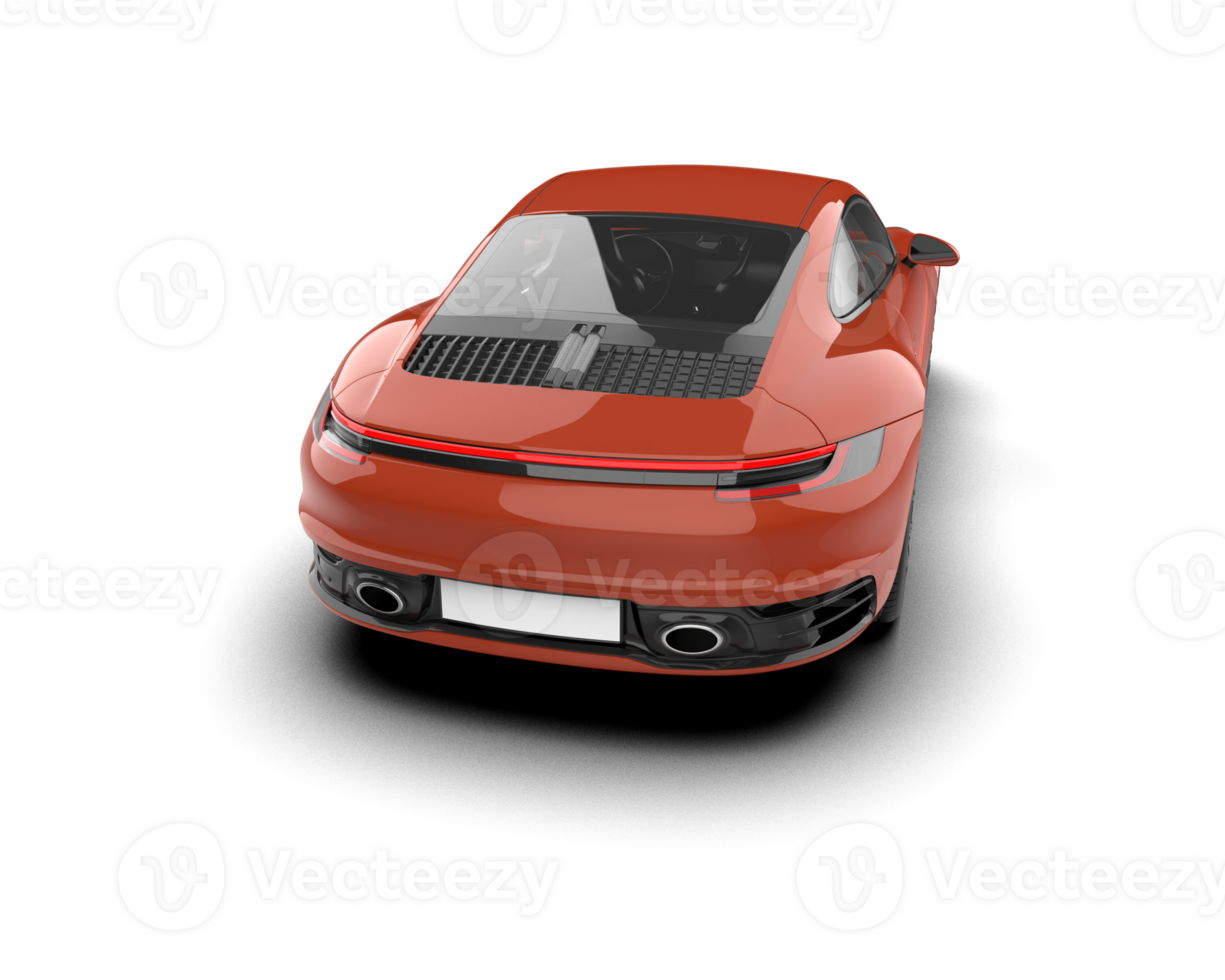Realistic sport car isolated on background. 3d rendering - illustration png