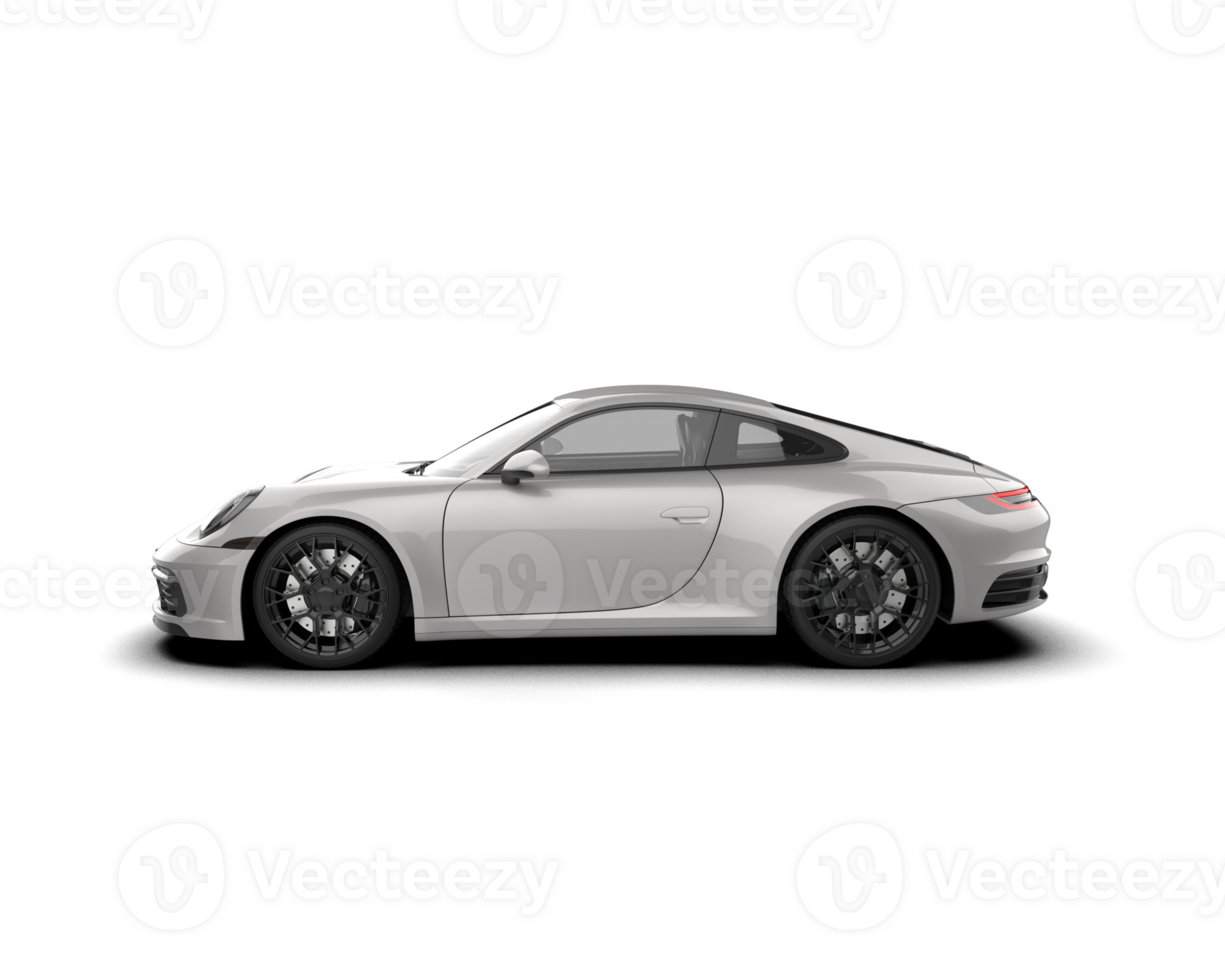 Realistic sport car isolated on background. 3d rendering - illustration png