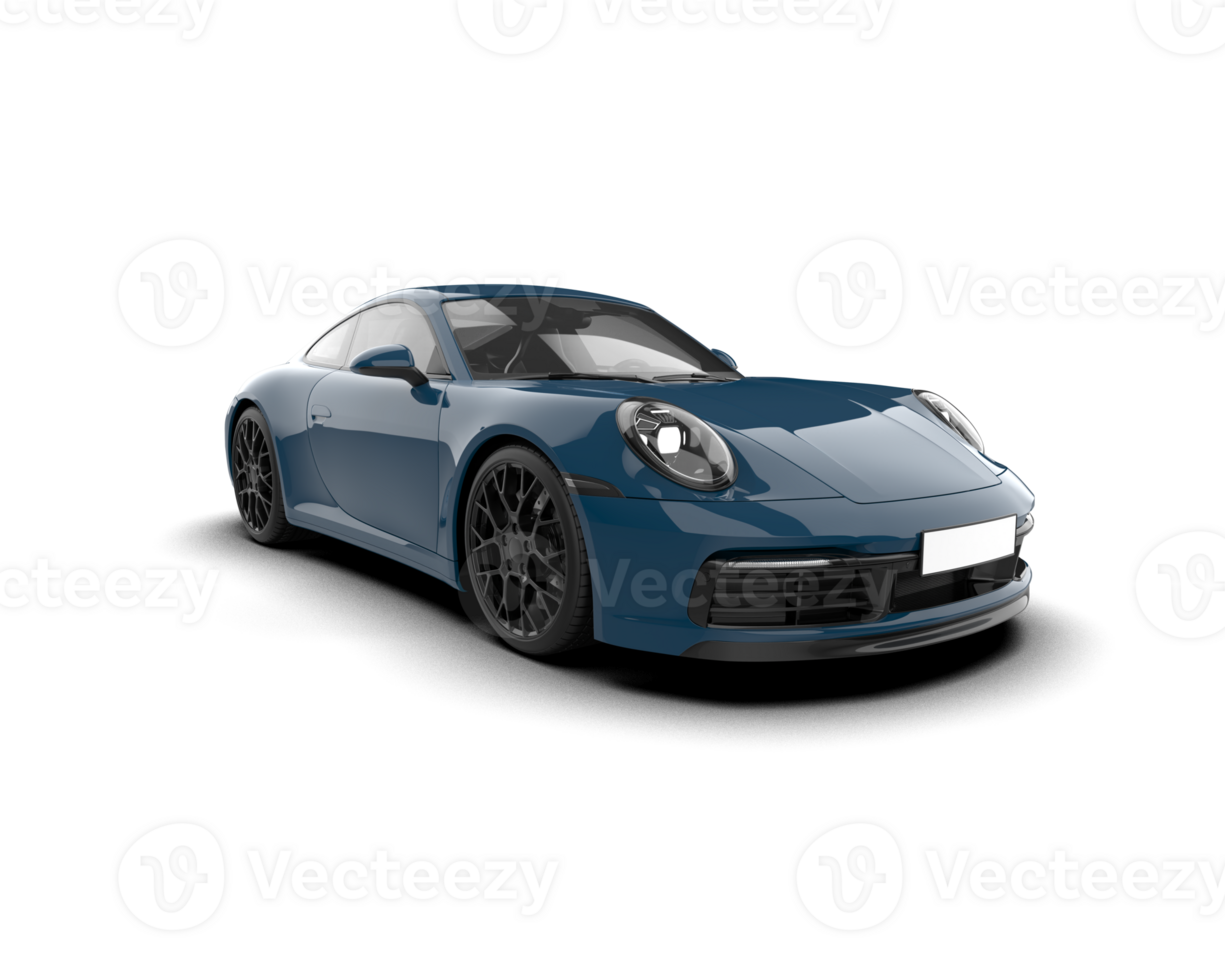 Realistic sport car isolated on background. 3d rendering - illustration png