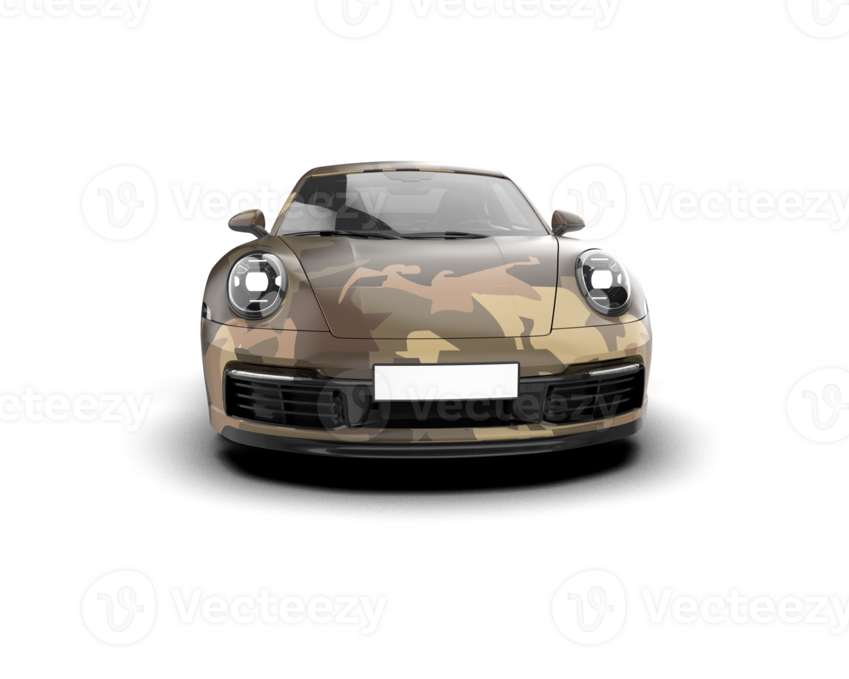 Realistic sport car isolated on background. 3d rendering - illustration png