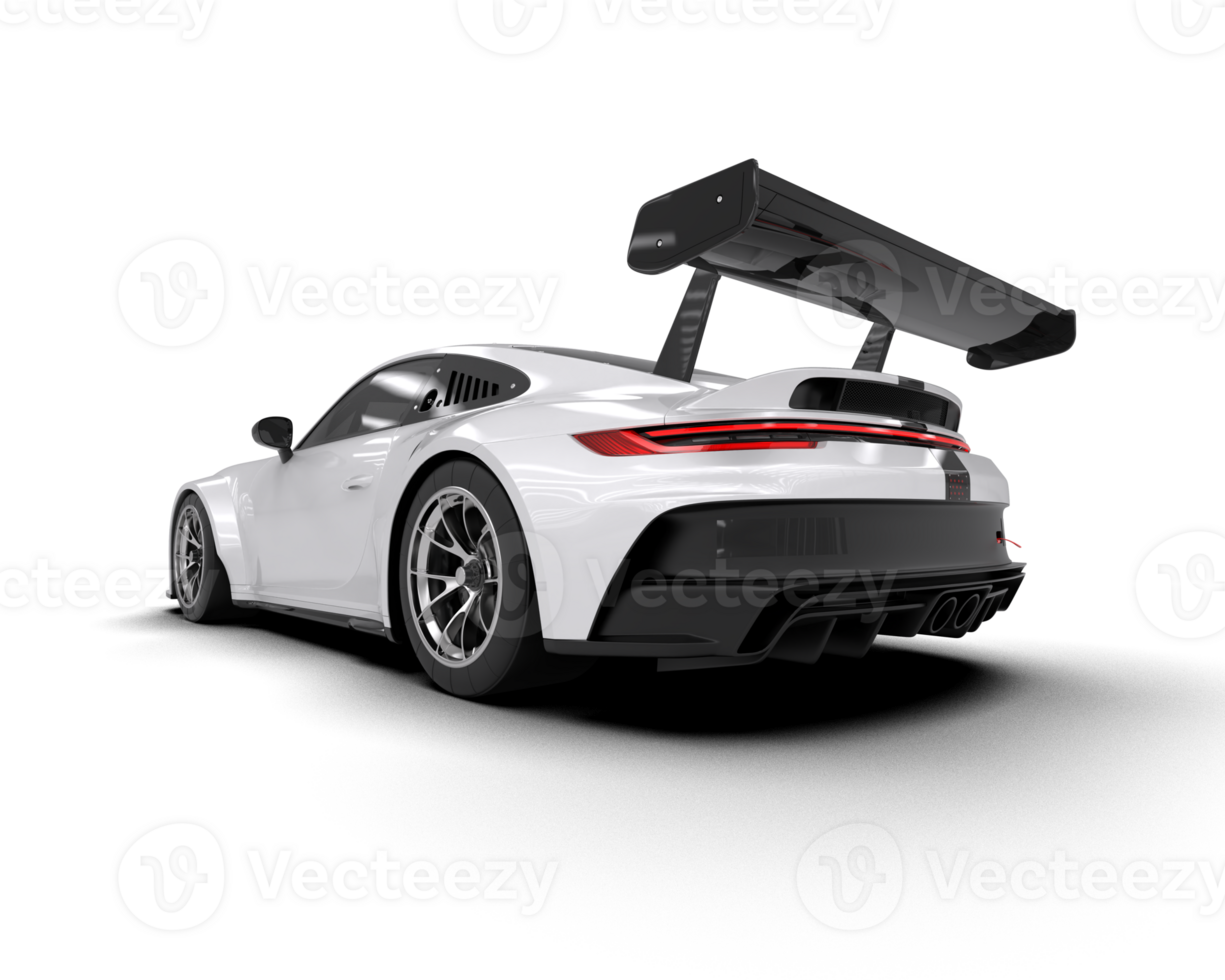 Realistic sport car isolated on background. 3d rendering - illustration png