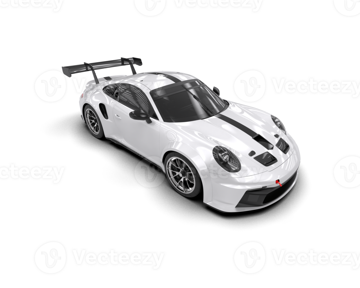 Realistic sport car isolated on background. 3d rendering - illustration png