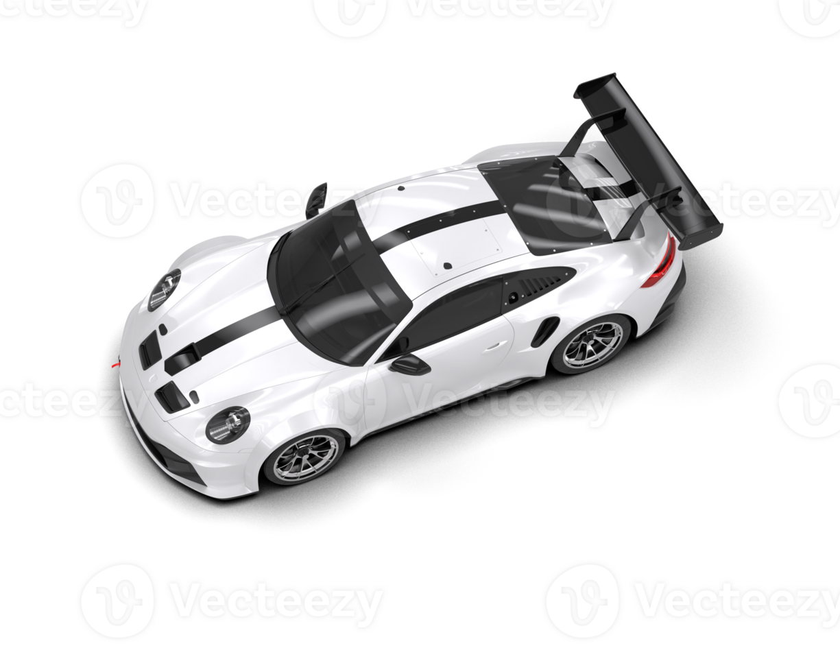 Realistic sport car isolated on background. 3d rendering - illustration png
