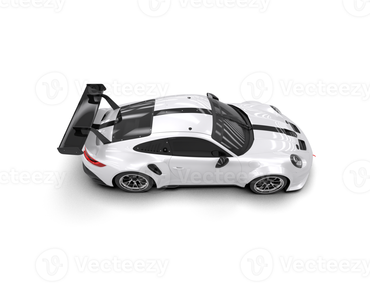 Realistic sport car isolated on background. 3d rendering - illustration png