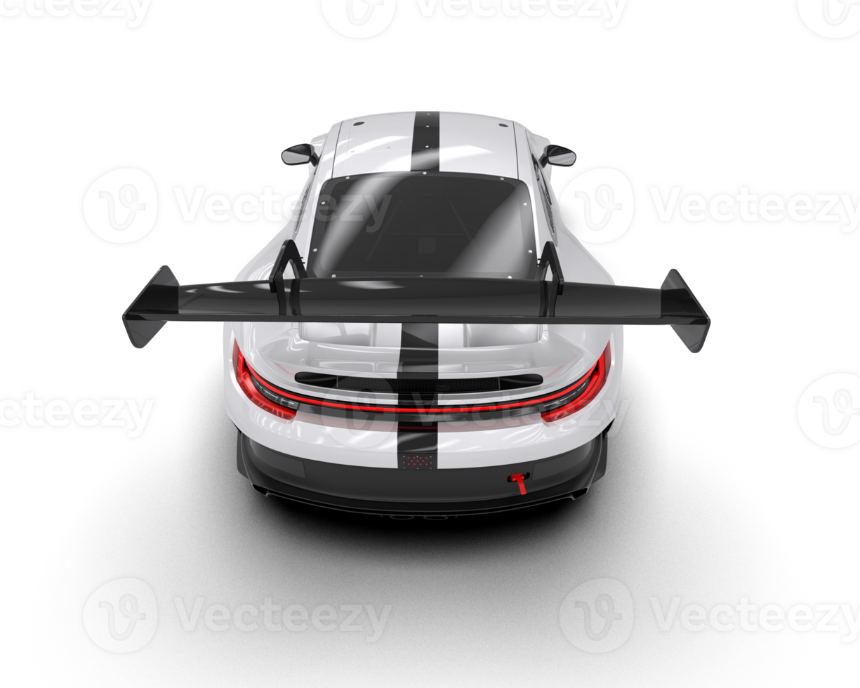 Realistic sport car isolated on background. 3d rendering - illustration png