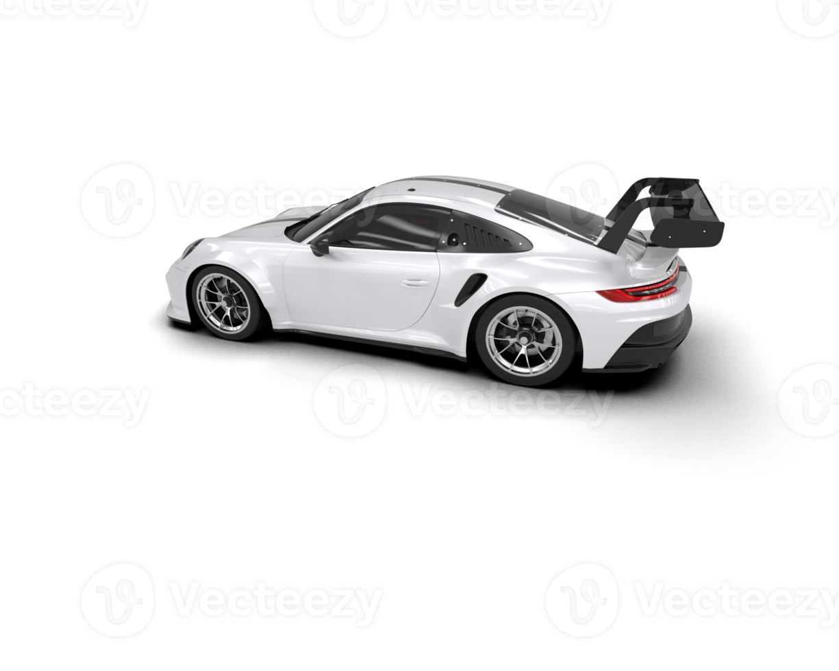Realistic sport car isolated on background. 3d rendering - illustration png