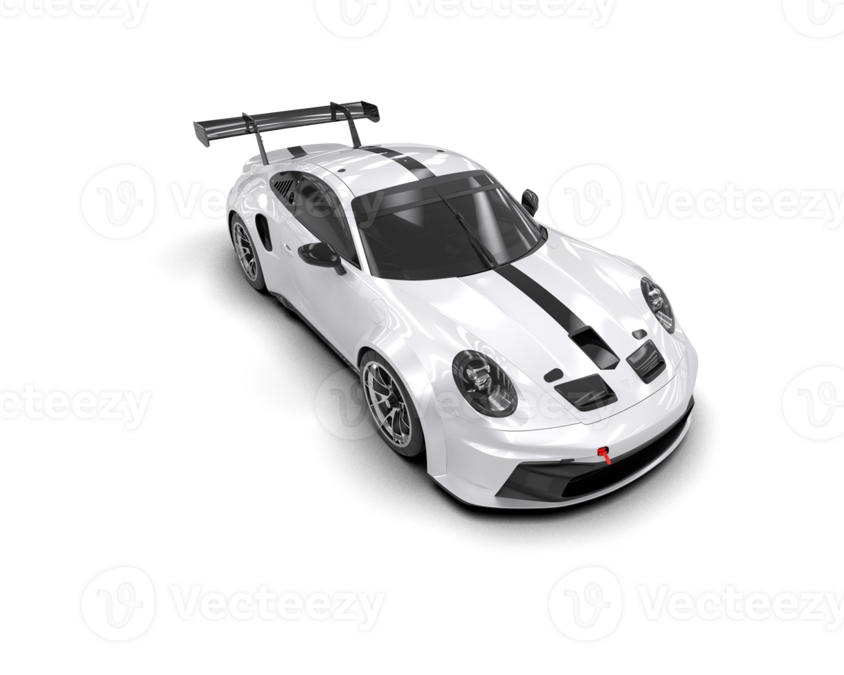 Realistic sport car isolated on background. 3d rendering - illustration png