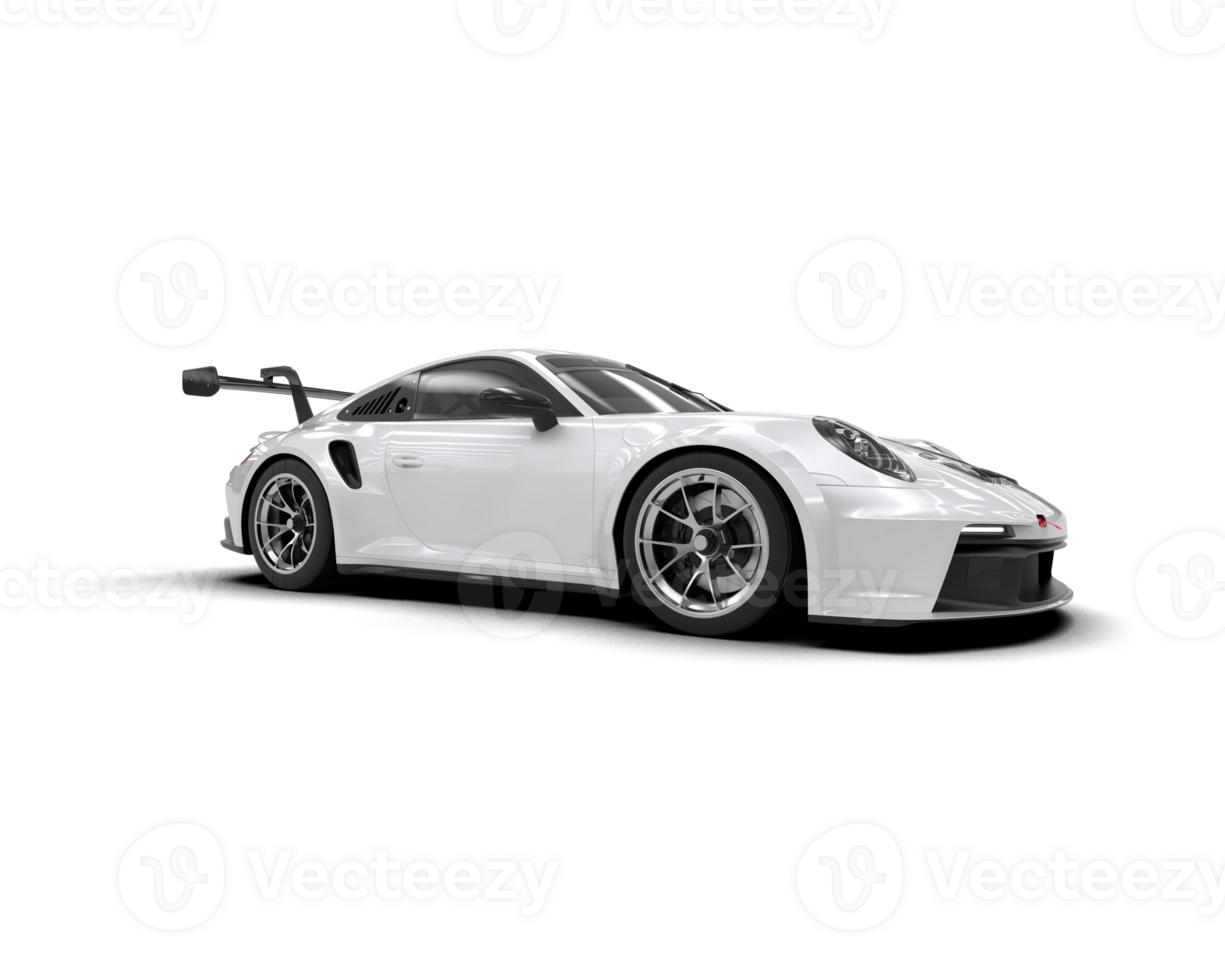 Realistic sport car isolated on background. 3d rendering - illustration png