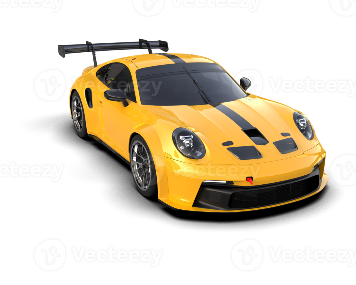 Realistic sport car isolated on background. 3d rendering - illustration png