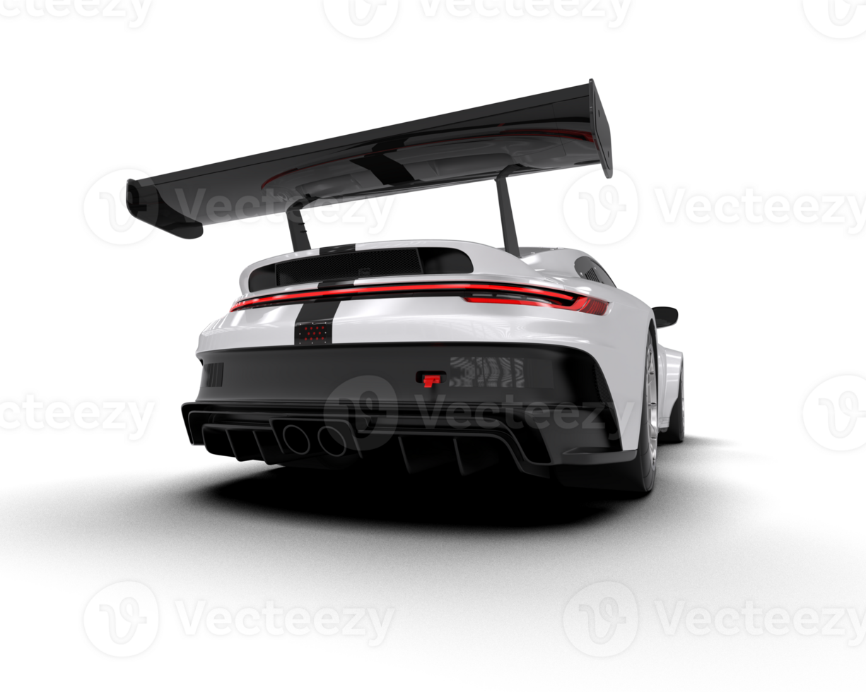 Realistic sport car isolated on background. 3d rendering - illustration png
