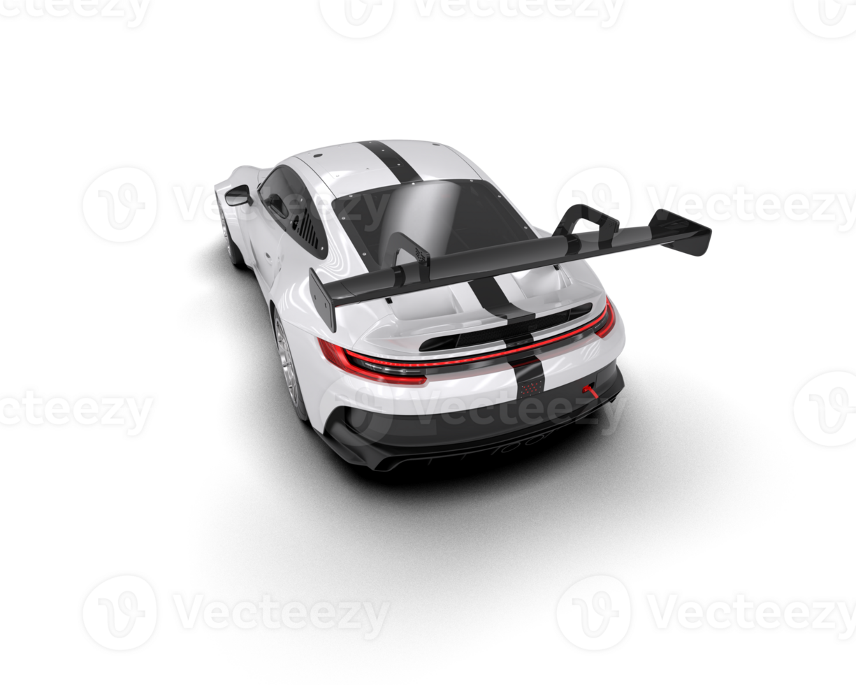 Realistic sport car isolated on background. 3d rendering - illustration png
