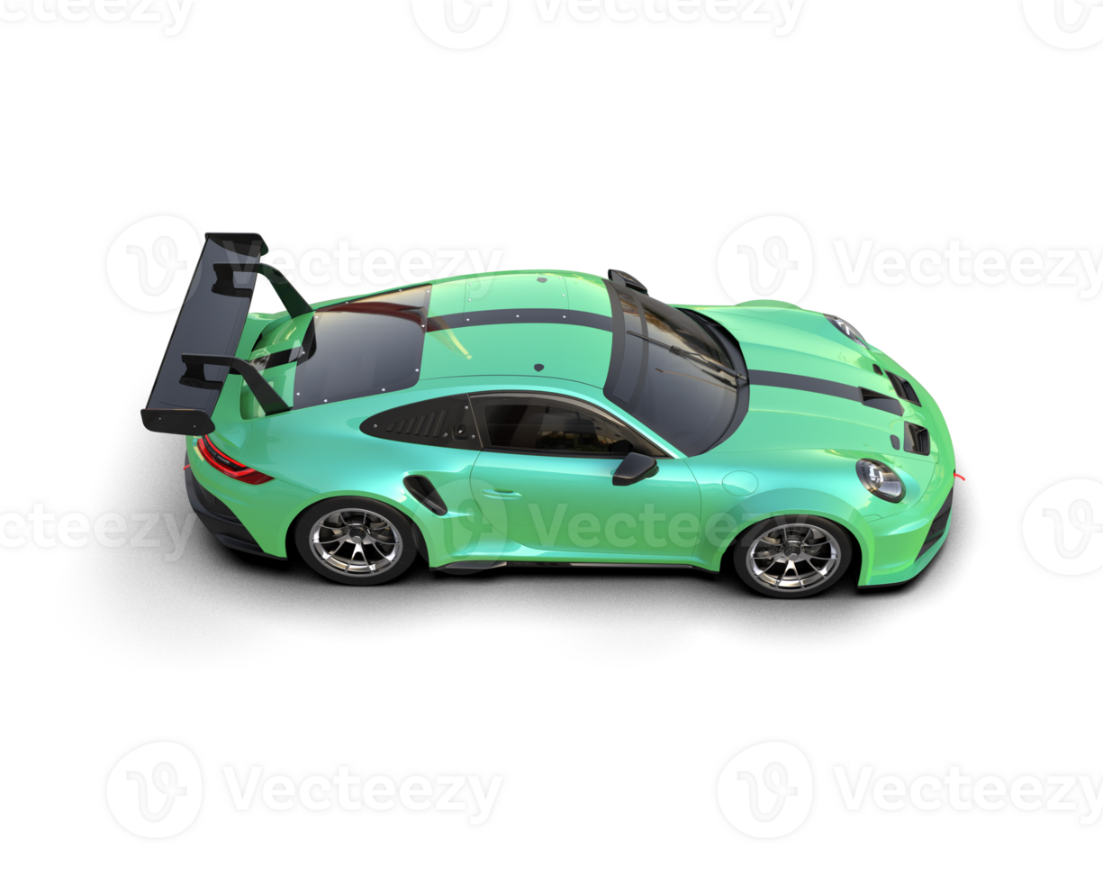 Realistic sport car isolated on background. 3d rendering - illustration png