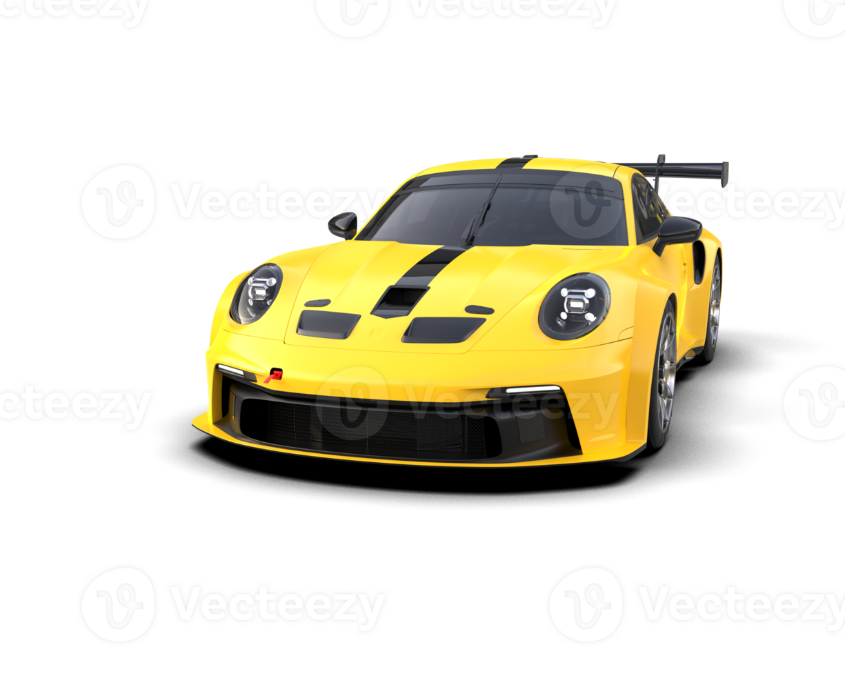 Realistic sport car isolated on background. 3d rendering - illustration png