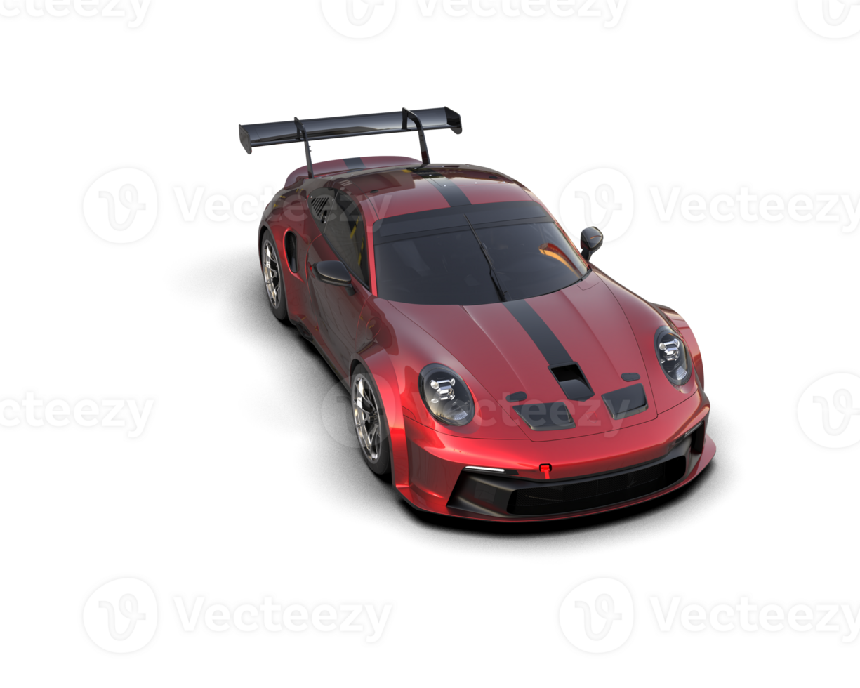 Realistic sport car isolated on background. 3d rendering - illustration png