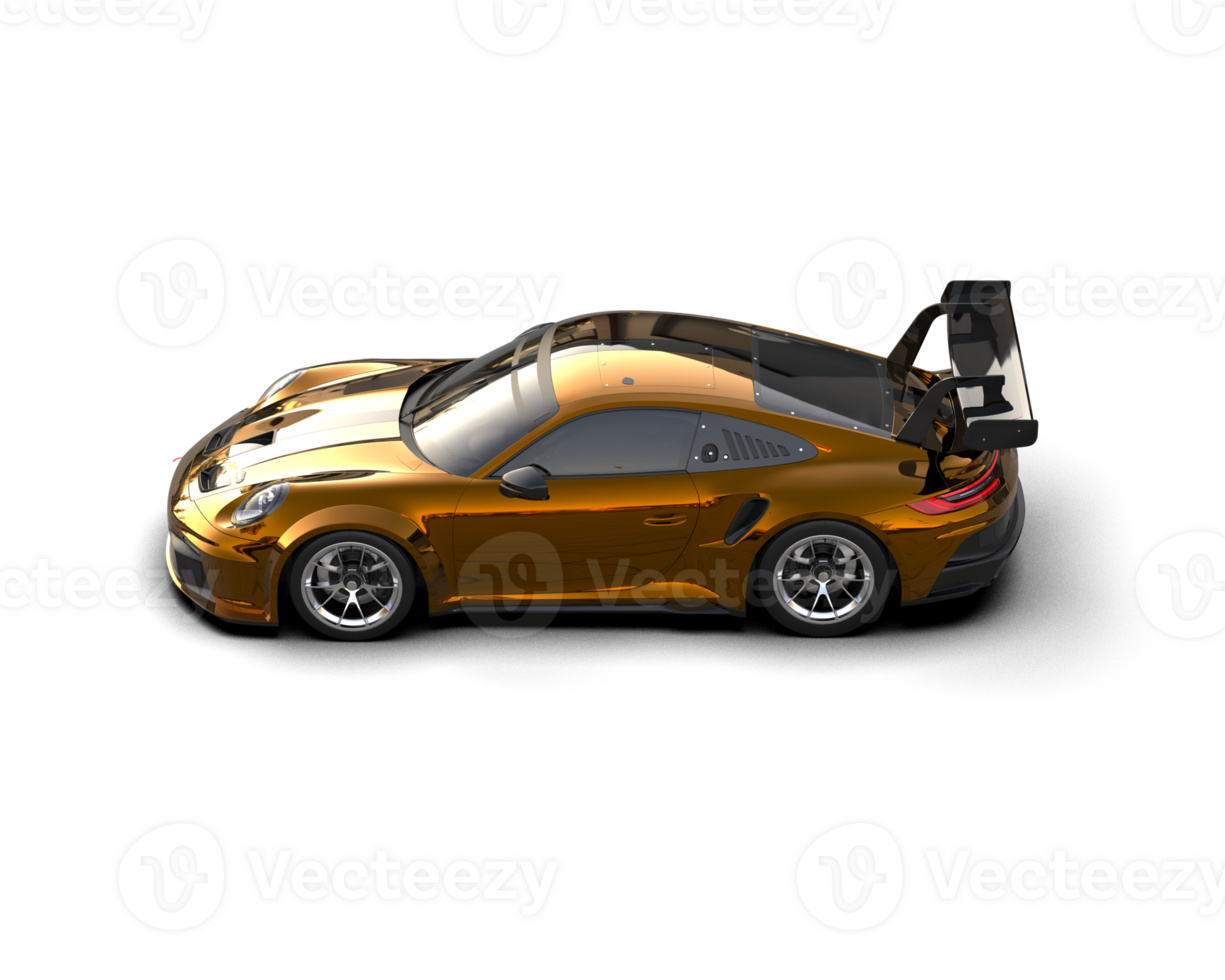 Realistic sport car isolated on background. 3d rendering - illustration png