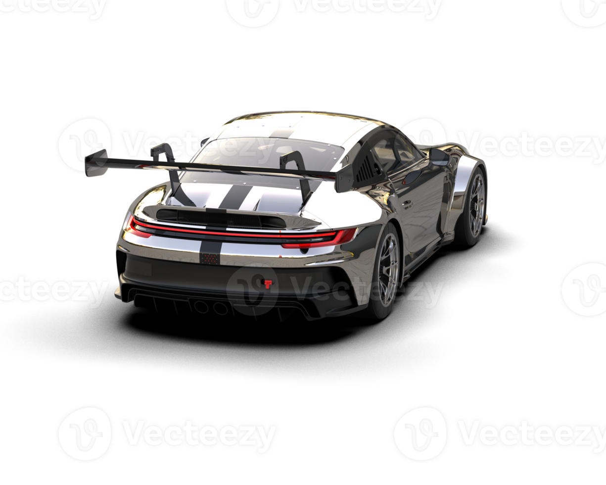 Realistic sport car isolated on background. 3d rendering - illustration png