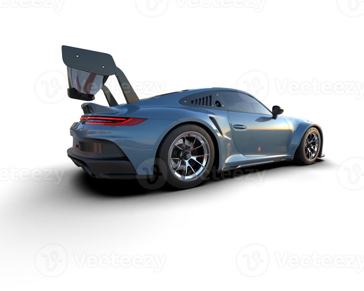 Realistic sport car isolated on background. 3d rendering - illustration png