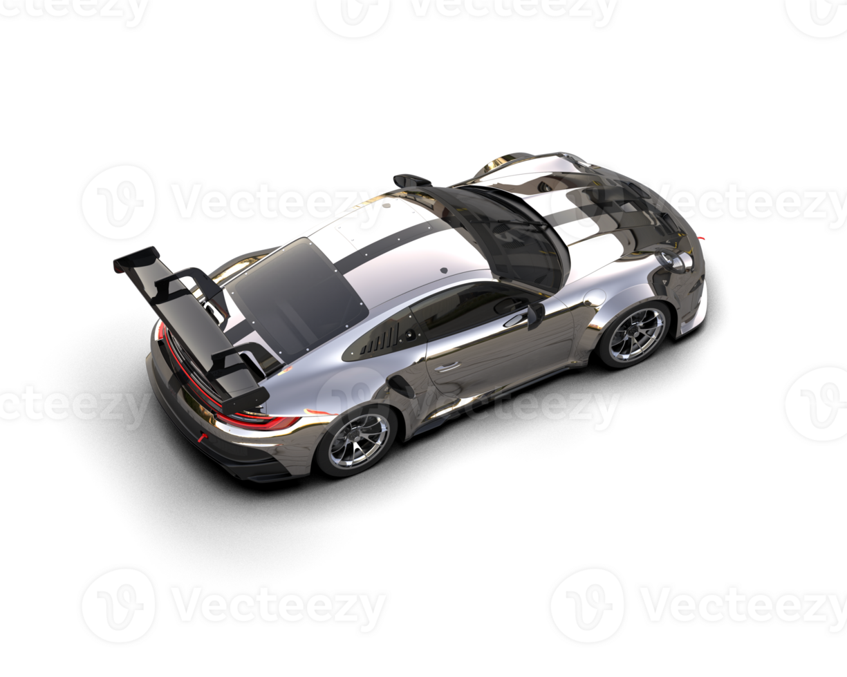Realistic sport car isolated on background. 3d rendering - illustration png