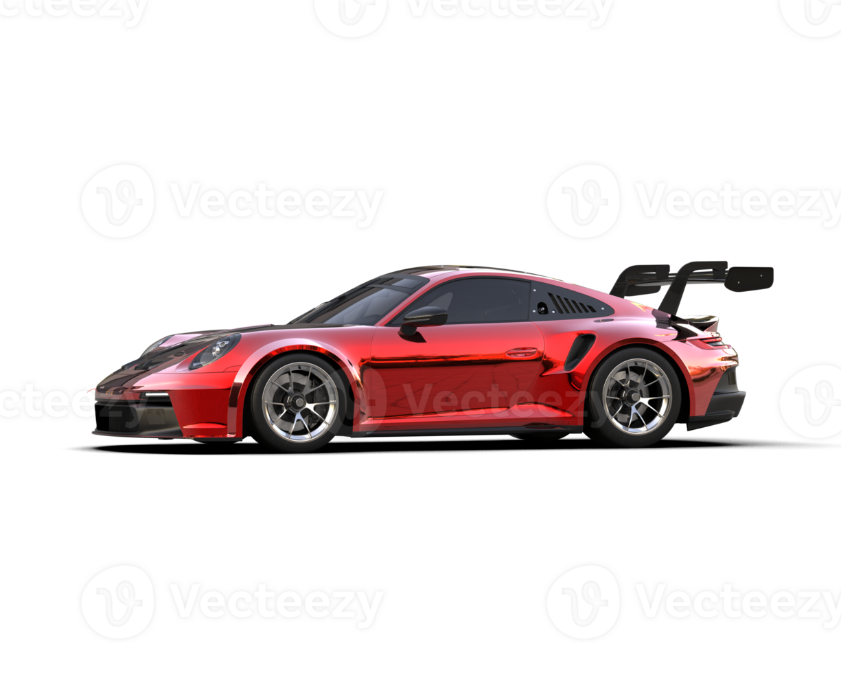 Realistic sport car isolated on background. 3d rendering - illustration png