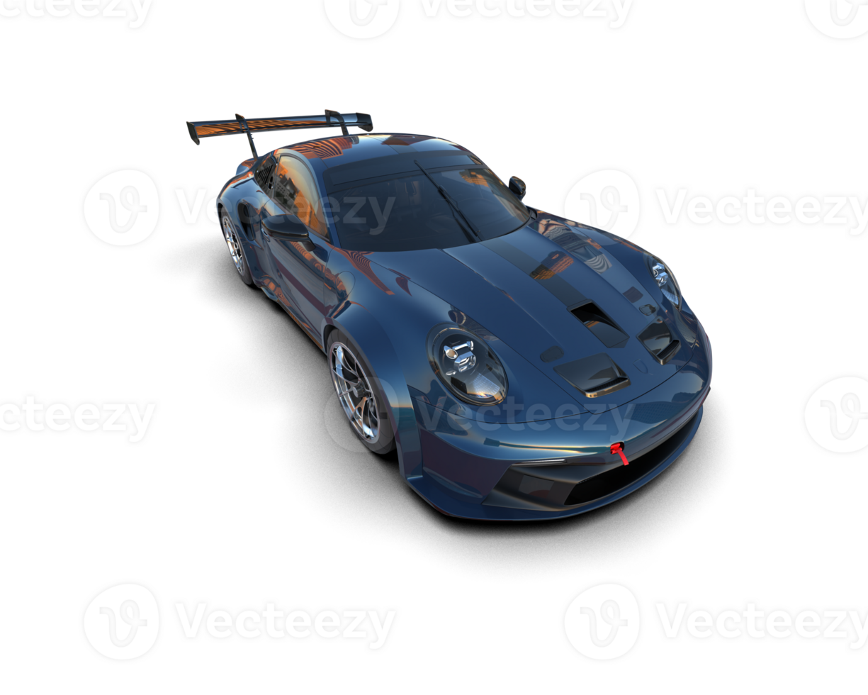 Realistic sport car isolated on background. 3d rendering - illustration png