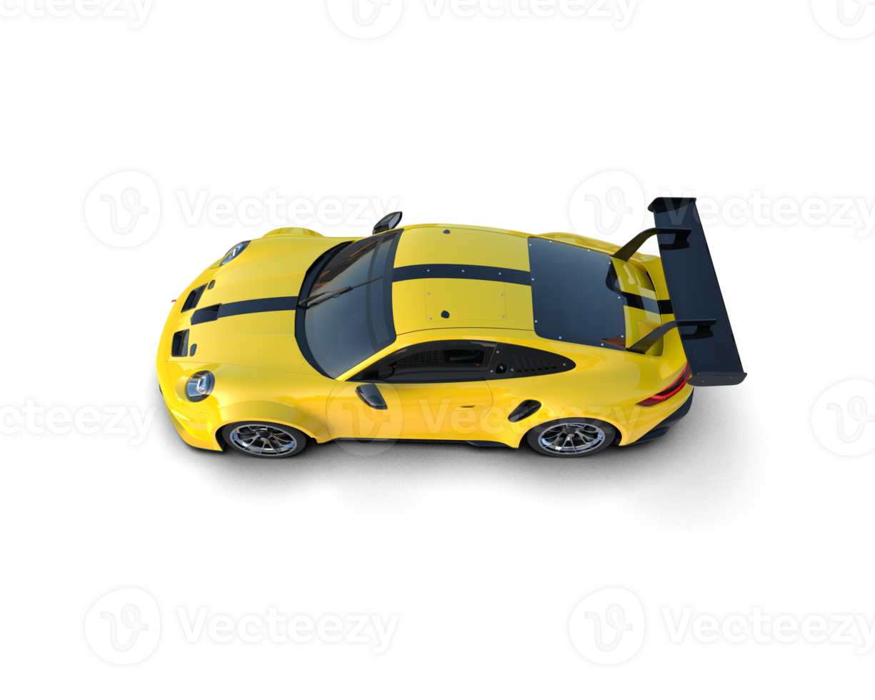 Realistic sport car isolated on background. 3d rendering - illustration png